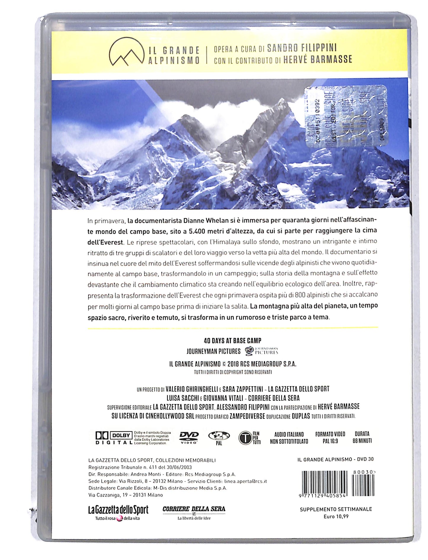 EBOND Il Grande Alpinismo vol.30 40 Days at base camp DVD DB780160