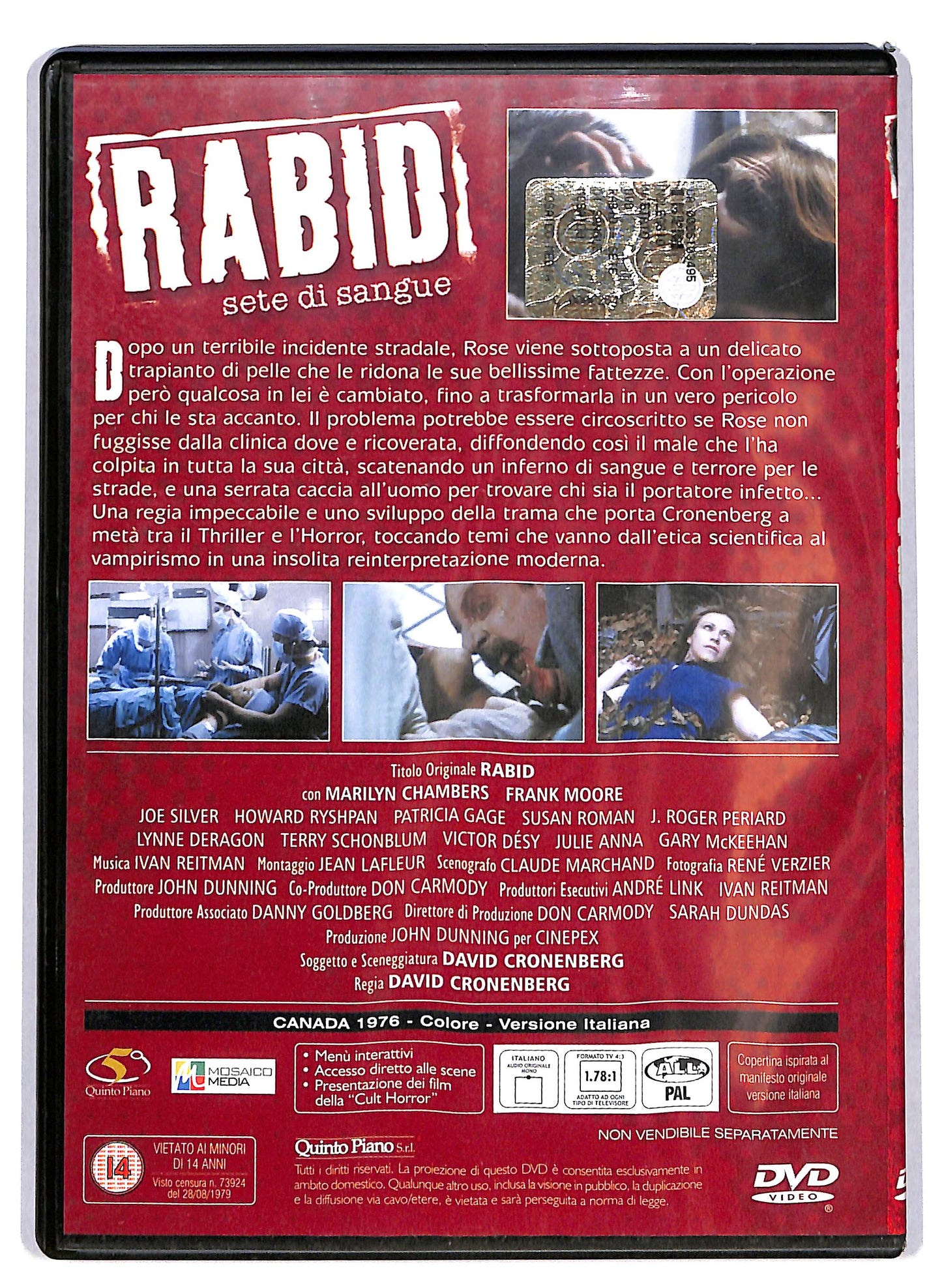 EBOND Rabid - Sete di sangue EDITORIALE DVD DB780843