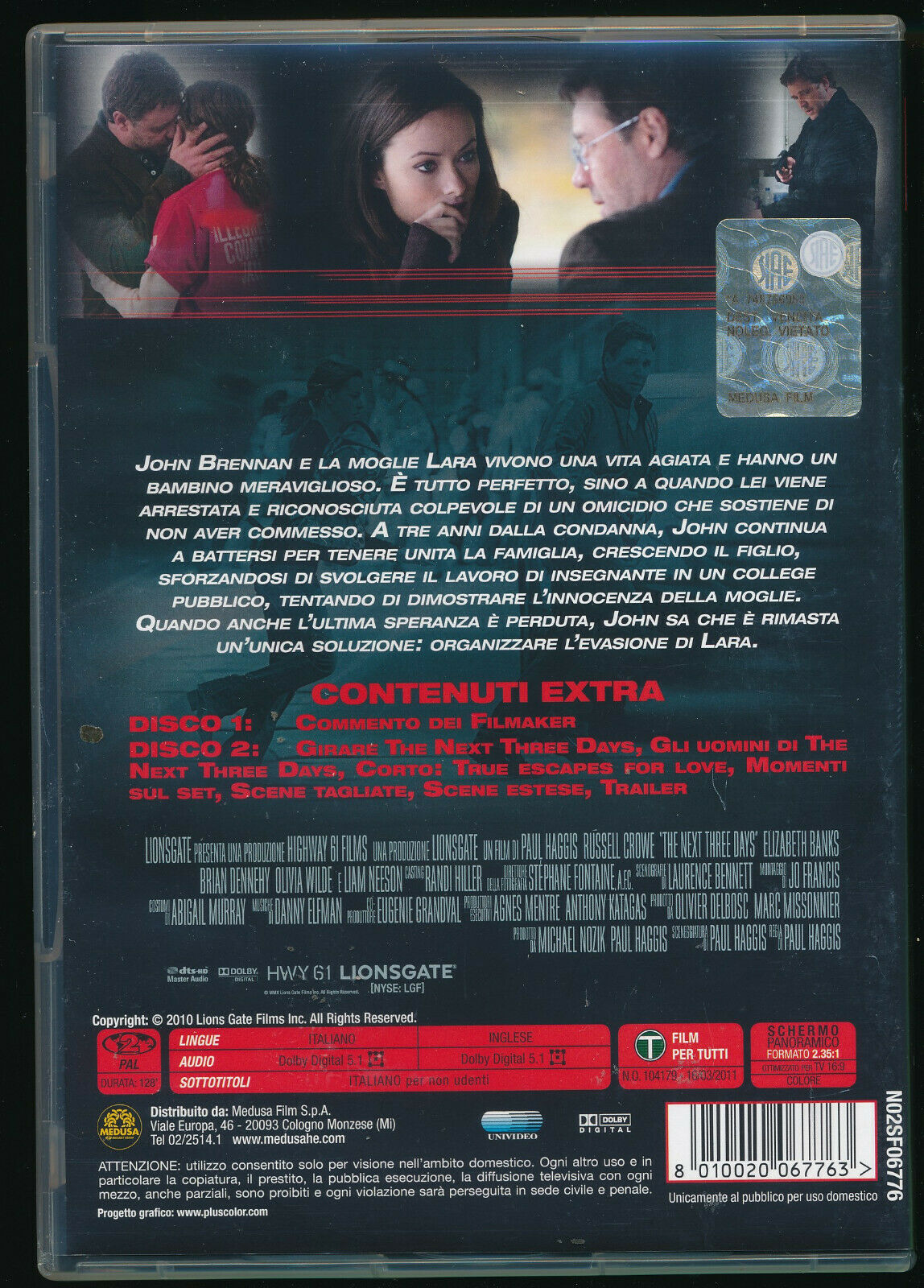 EBOND The Next Three Days DVD DB780845