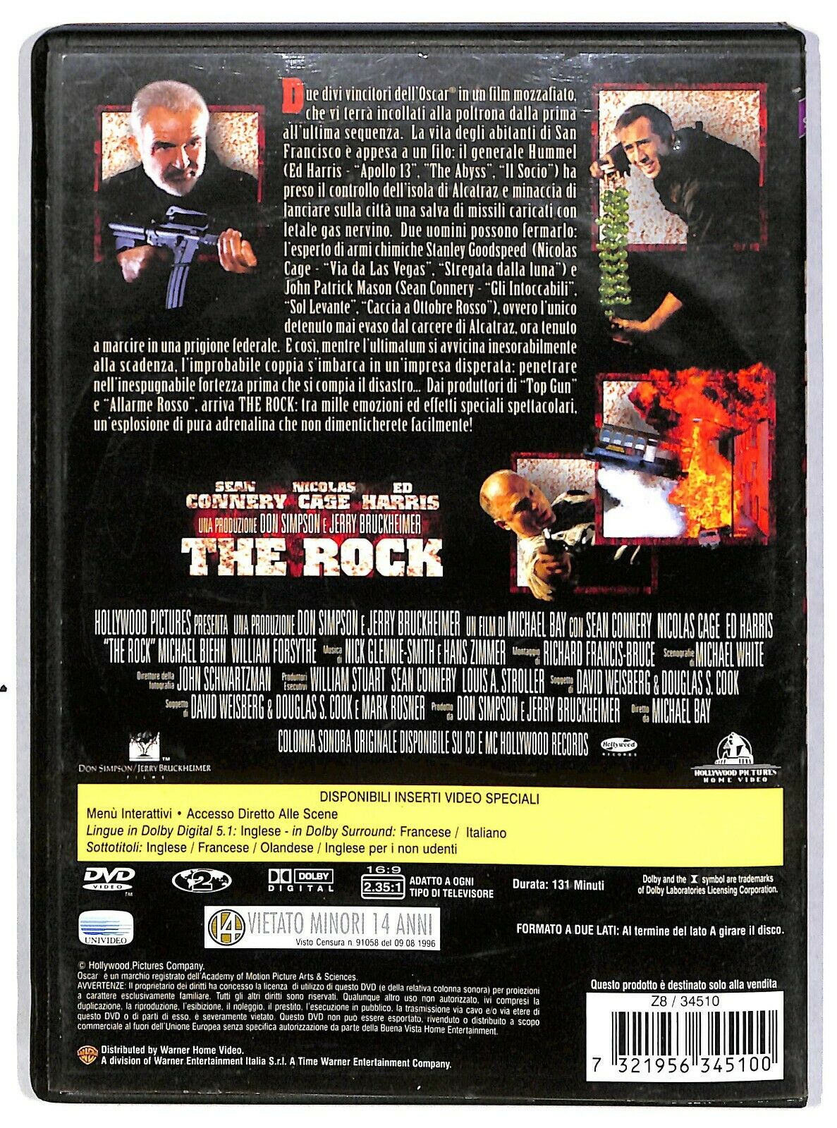 EBOND The Rock Con Sean Connery DVD DB782838