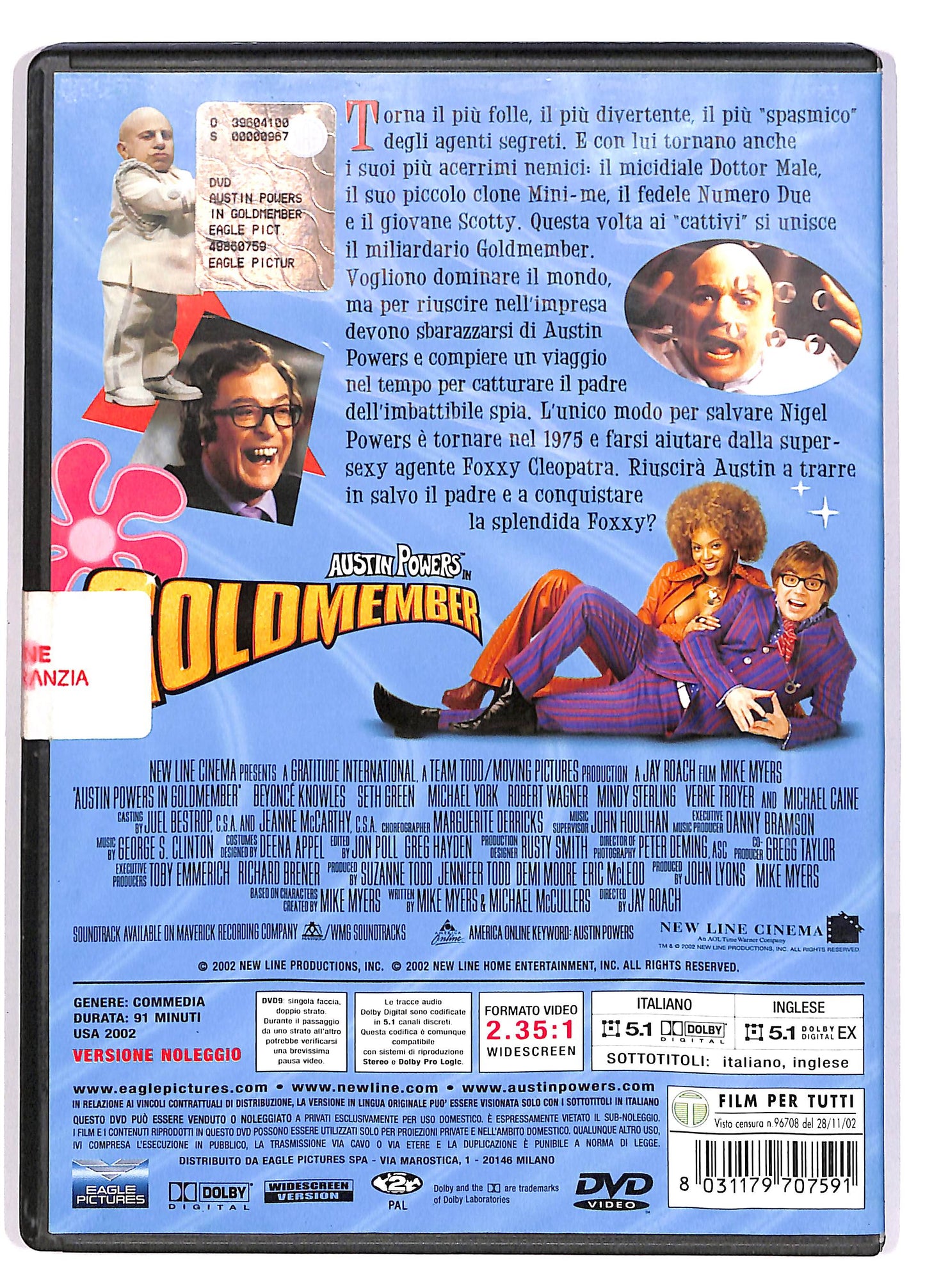 EBOND Austin Powers in Goldmember NOLEGGIO DVD DB785852