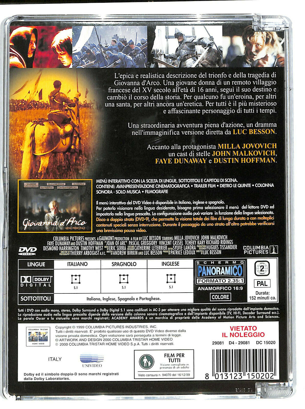 EBOND Giovanna D'arco (film 1999) Sjb DVD DB786124