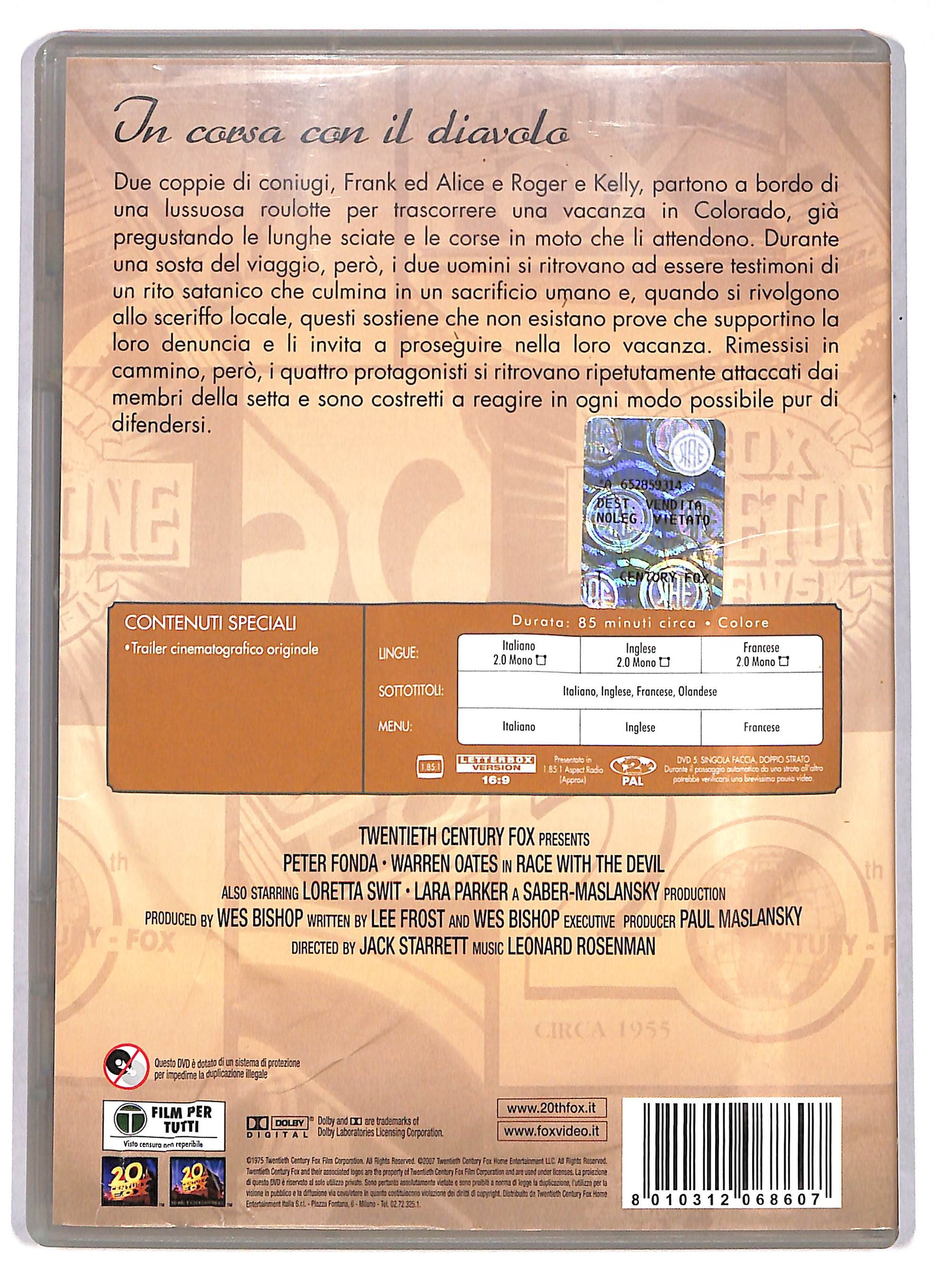 EBOND In corsa con il diavolo DVD DB786230