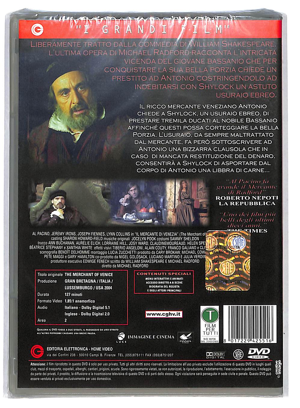 EBOND Il Mercante Di Venezia DVD DB786243