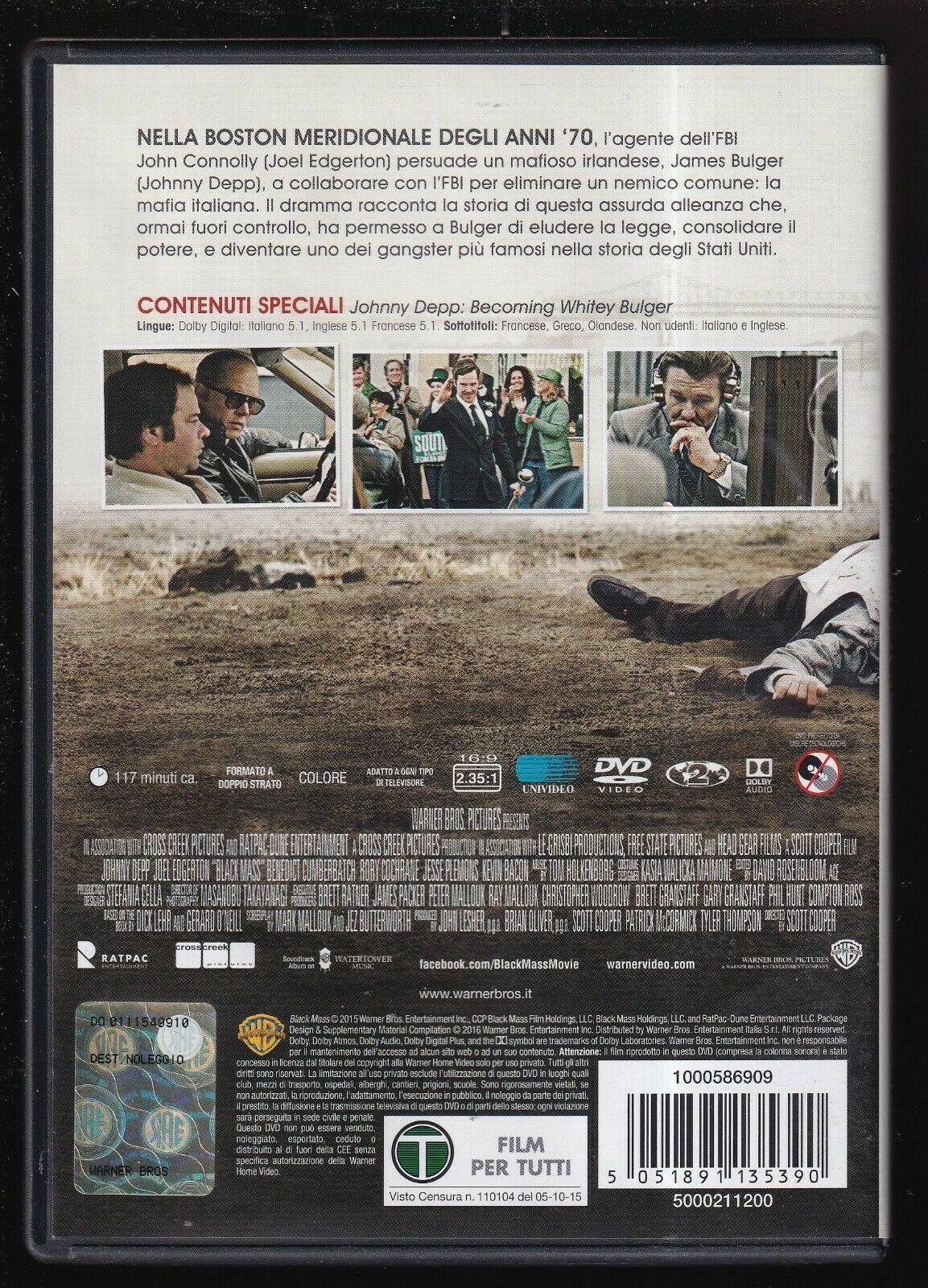 EBOND Black Mass - L'ultimo Gangster EX-NOLEGGIO DVD DB786450