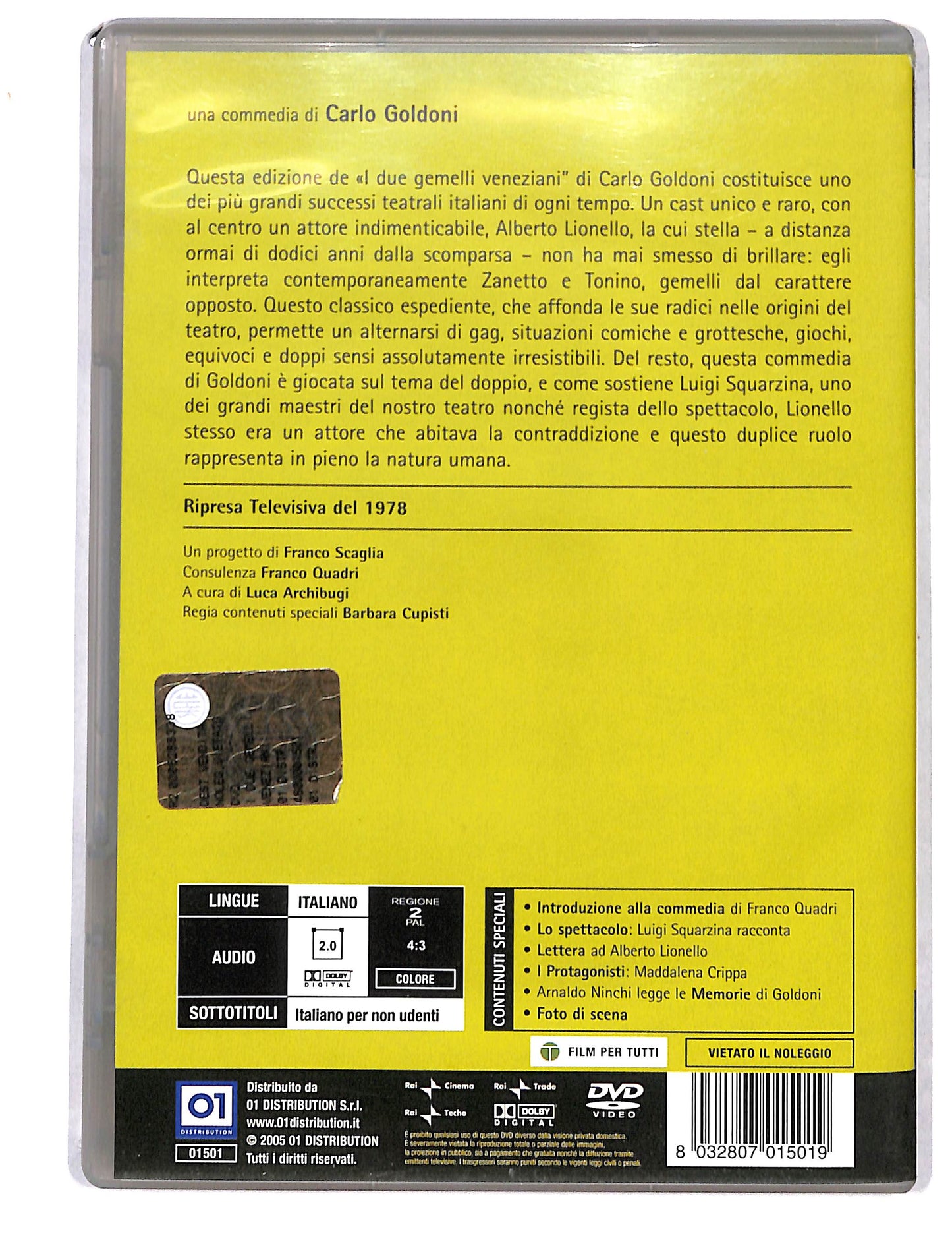 EBOND Chi e in scena - I due gemeli veneziani DVD DB786621