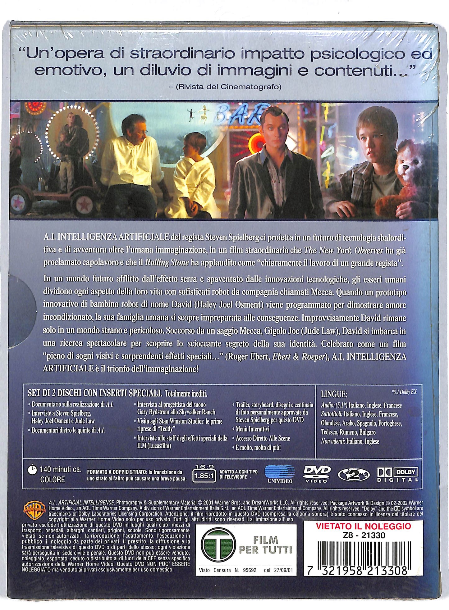 EBOND A.i Intelligenza Artificiale DVD DB786815