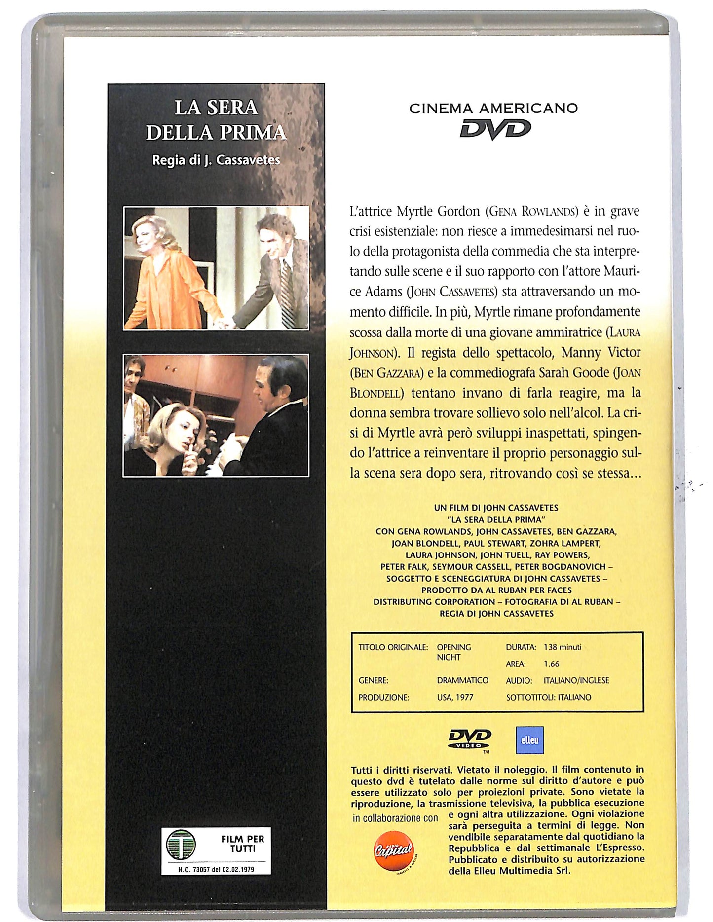 EBOND La sera della prima vol.15 EDITORIALE DVD DB786854