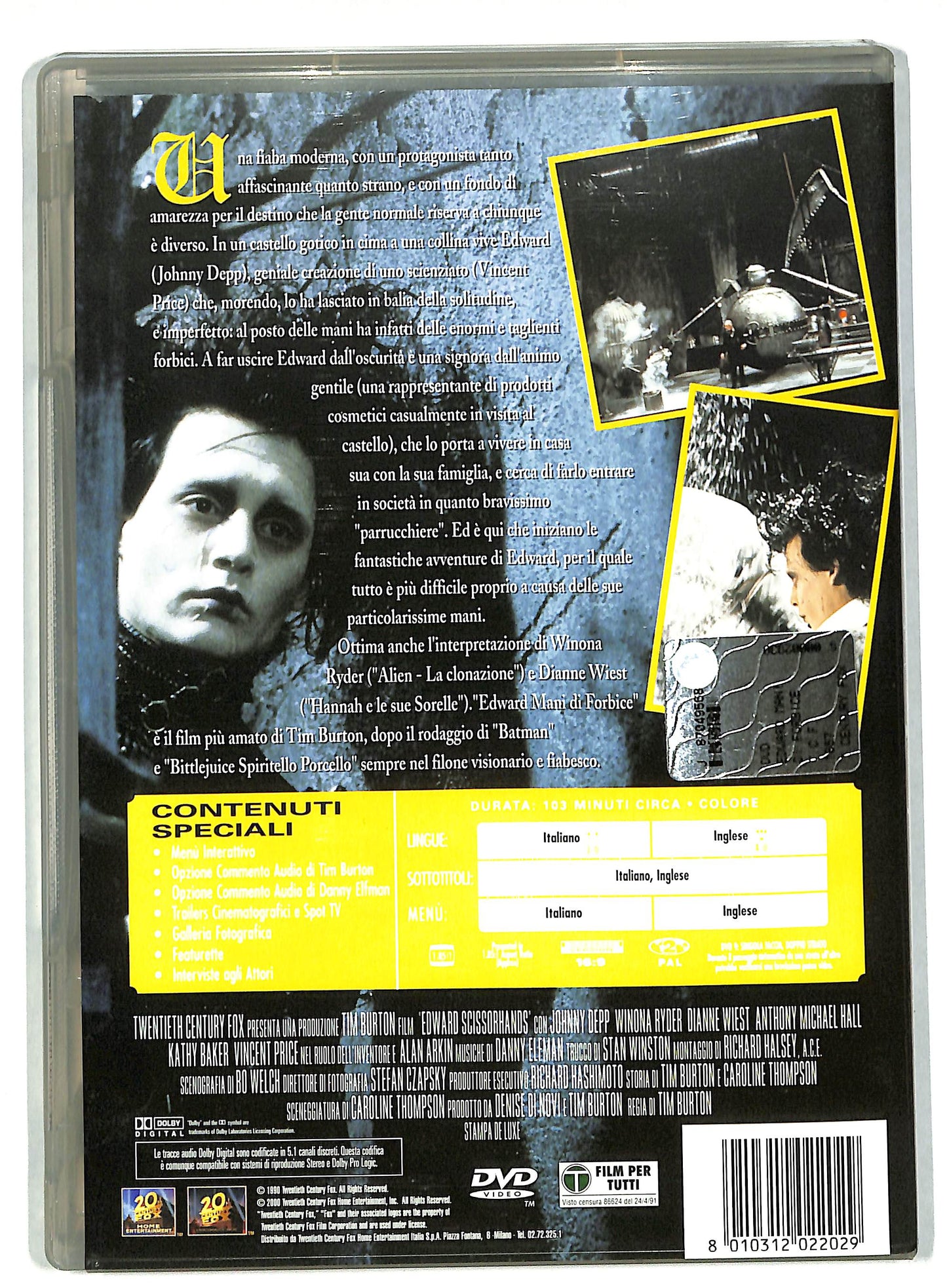EBOND Edward Mani Di Forbice DVD DB787124