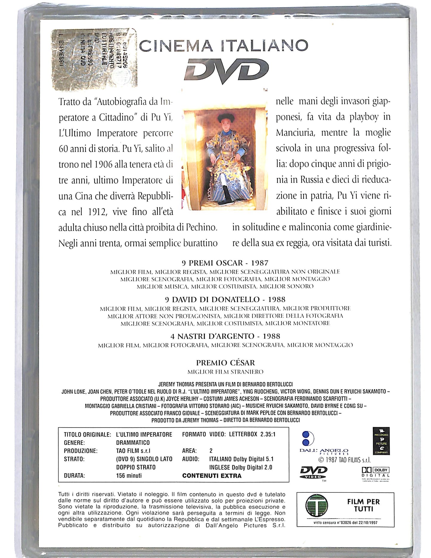 EBOND L'ultimo Imperatore EDITORIALE DVD DB787351