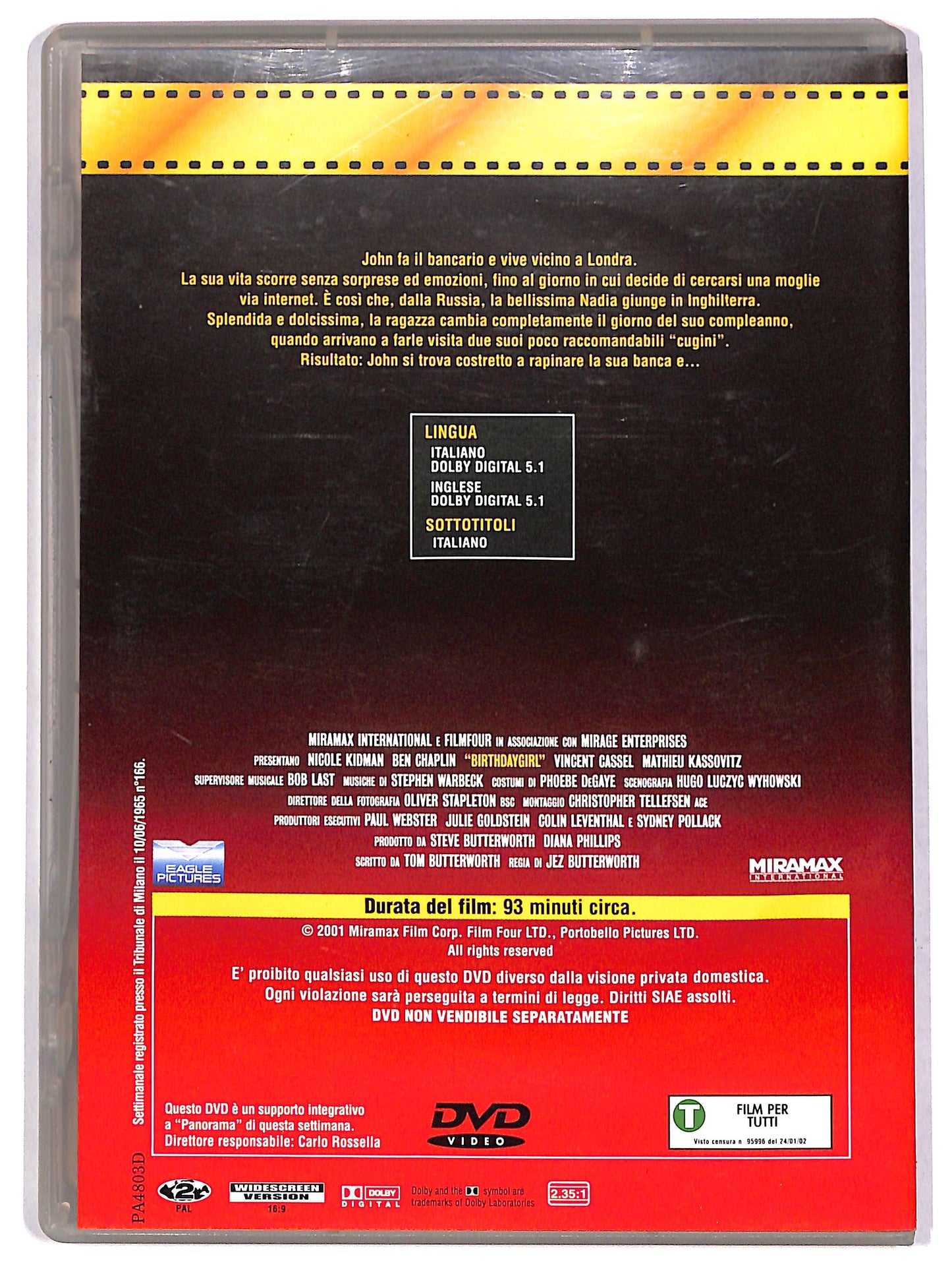 EBOND Birthday Girl EDITORIALE DVD DB787362