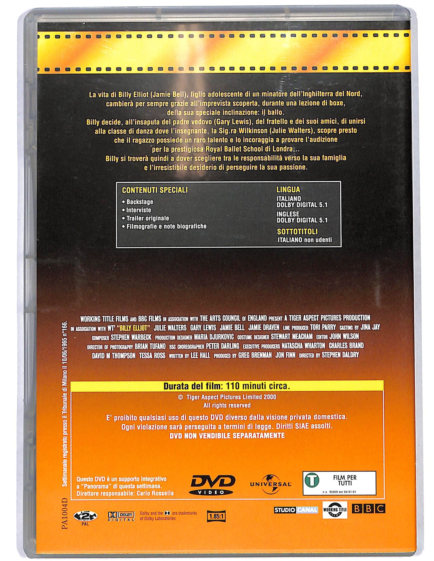 EBOND Billy Elliot EDITORIALE DVD DB787363