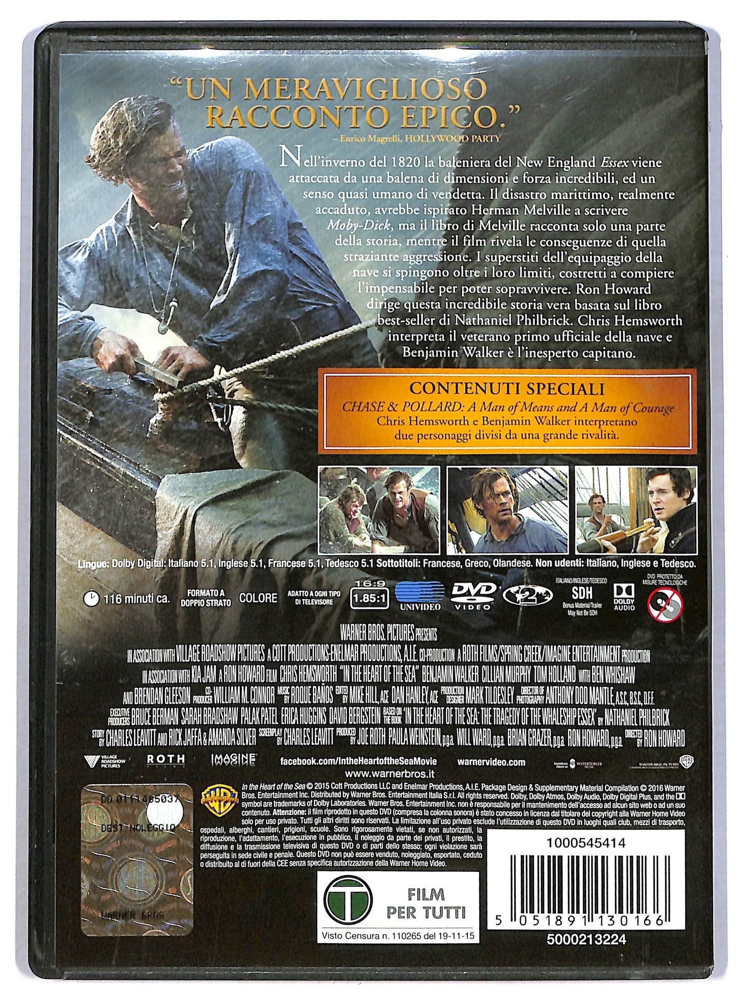 EBOND Heart of the Sea - Le origini di Moby Dick Noleggio DVD DB787854