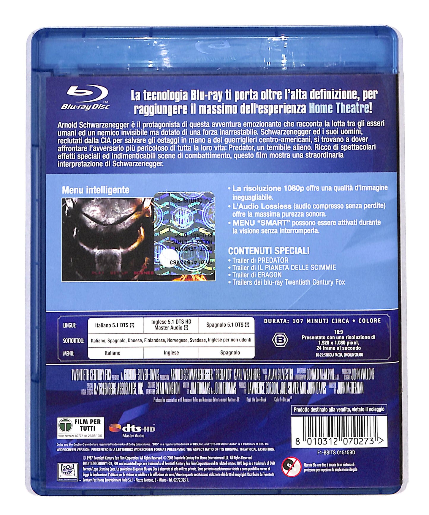 EBOND Predator BLURAY DB787907