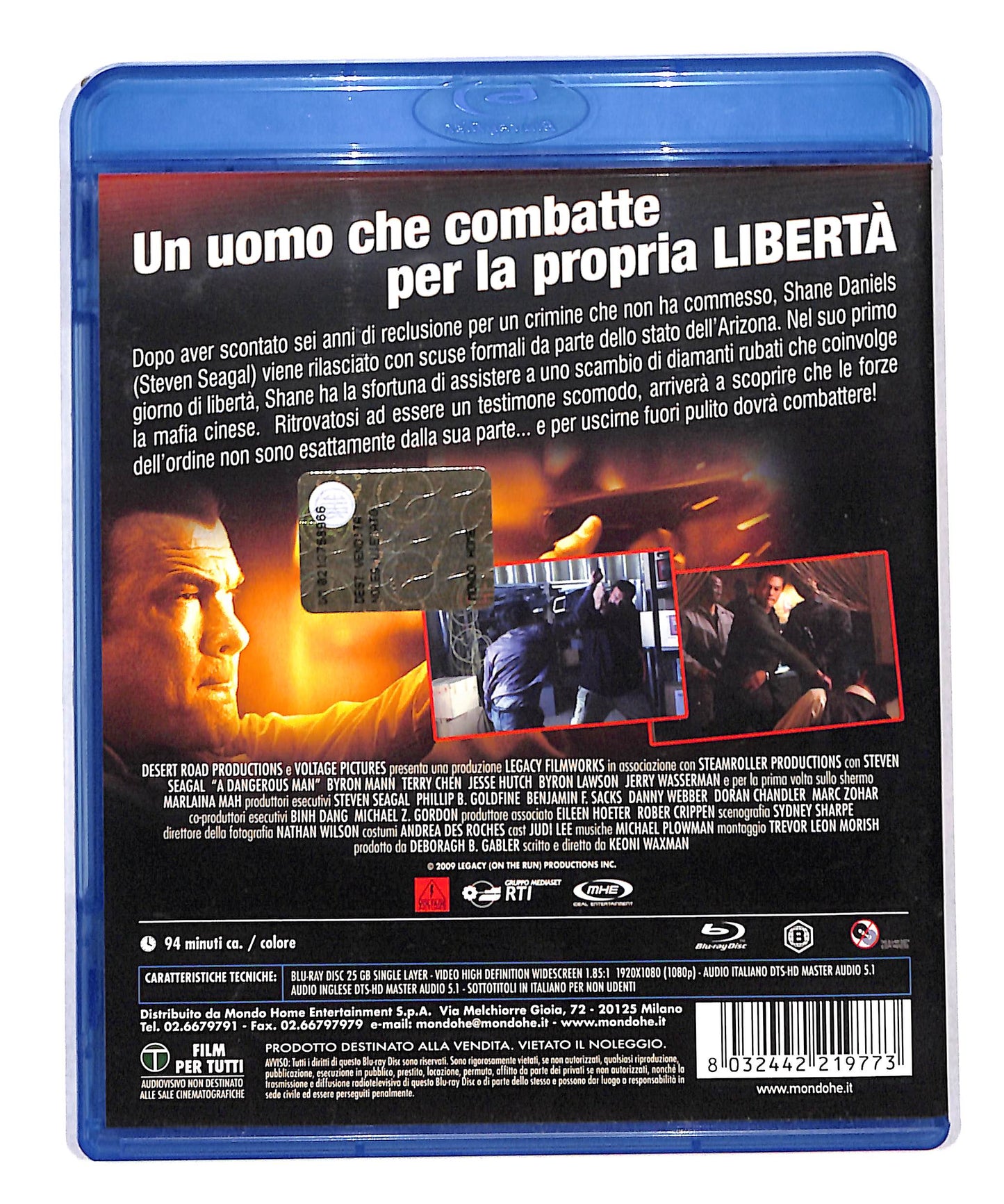 EBOND A Dangerous Man. Solo Contro Tutti BLURAY DB787918