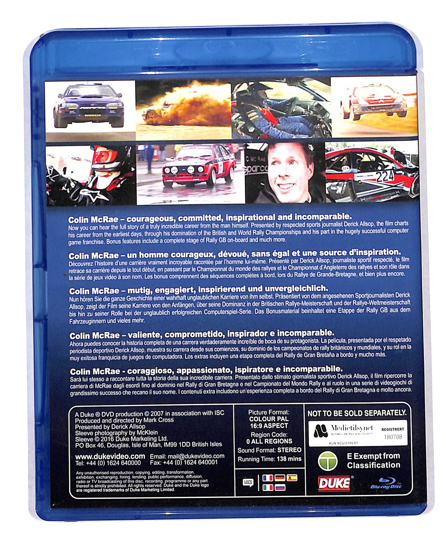 EBOND Colinmcrae rally legend BLURAY DB787935