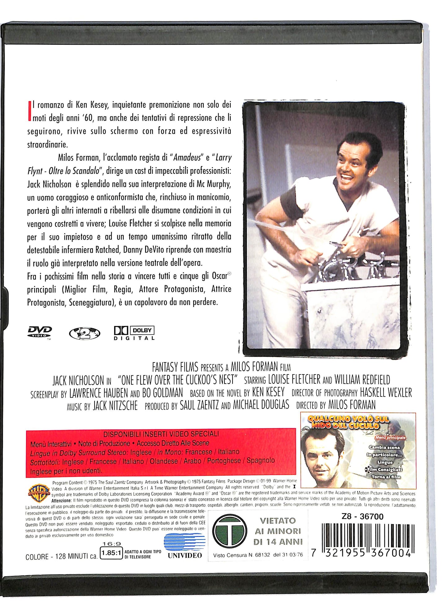 EBOND Qualcuno volo sul nido del cuculo SNAPPER DVD DB787968