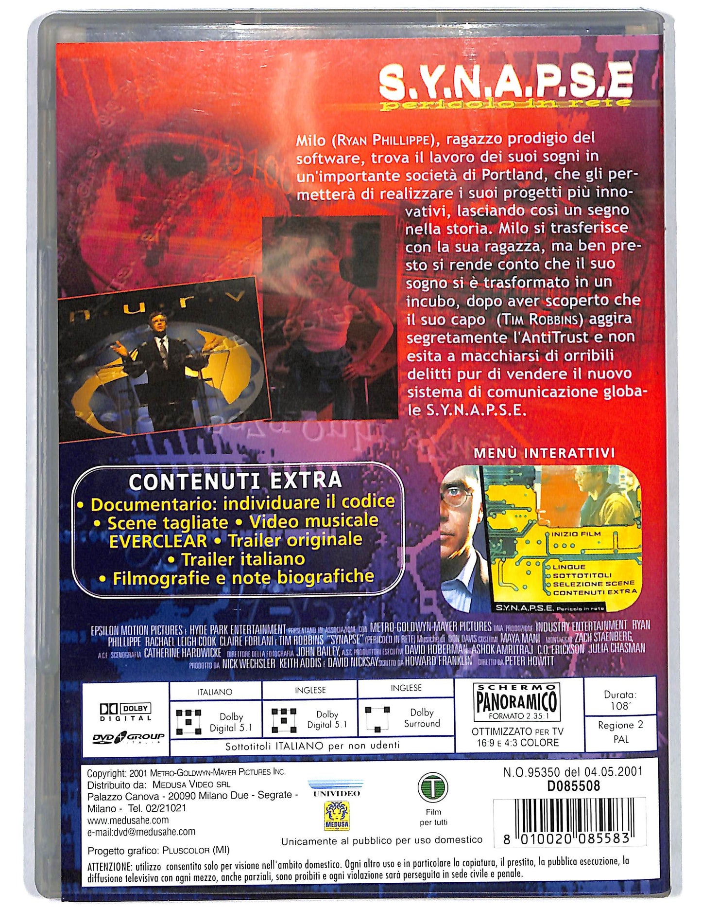 EBOND S.y.n.a.p.s.e - Pericolo in rete DVD DB787973