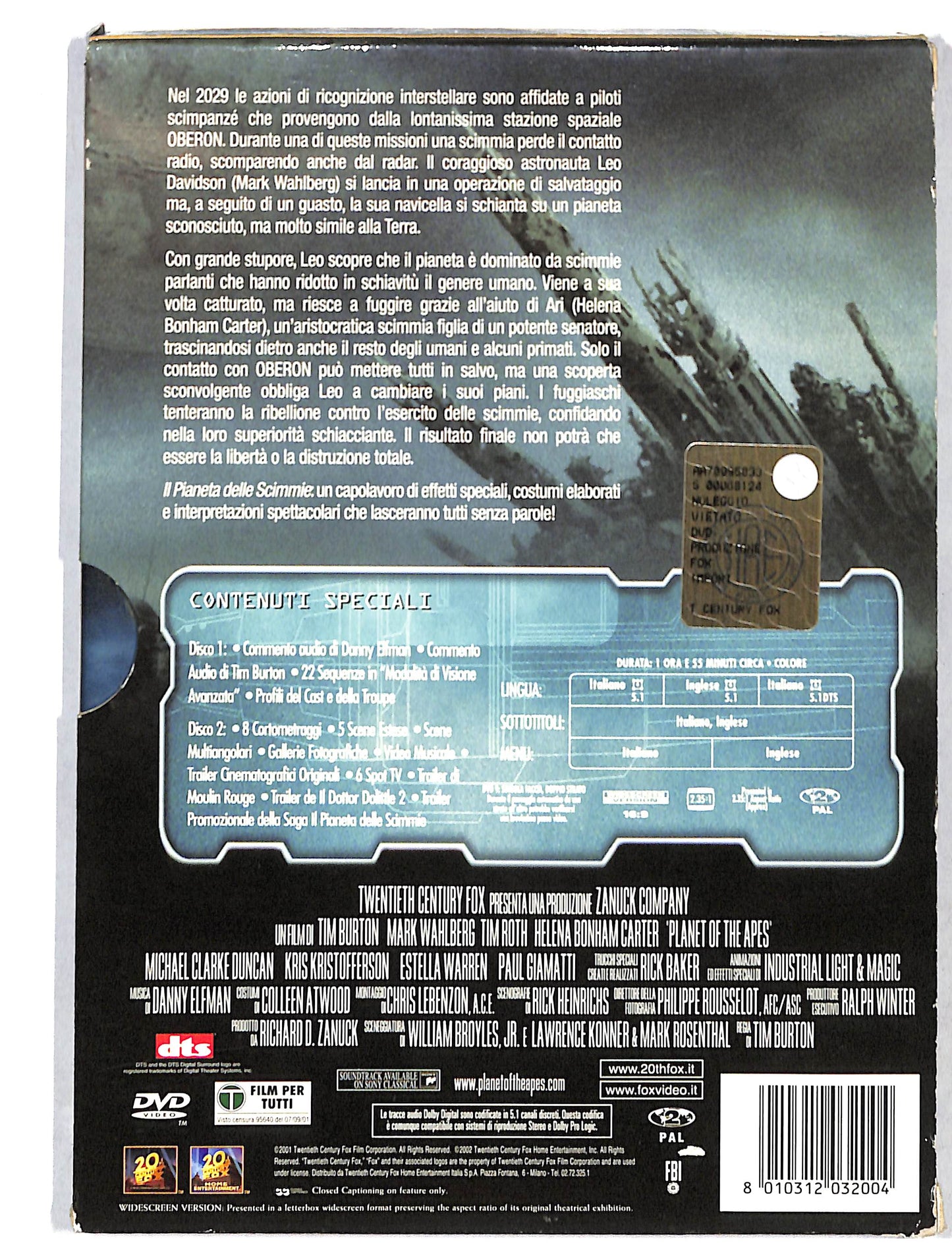 EBOND Planet of the apes EDIZIONE SPECIALE SLIPCASE DVD DB788102