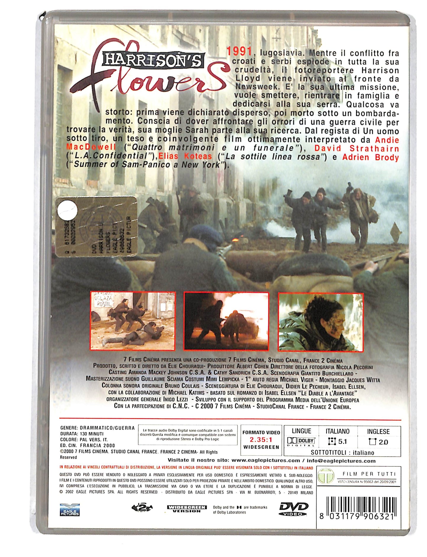 EBOND Harrison's Flowers DVD DB788125