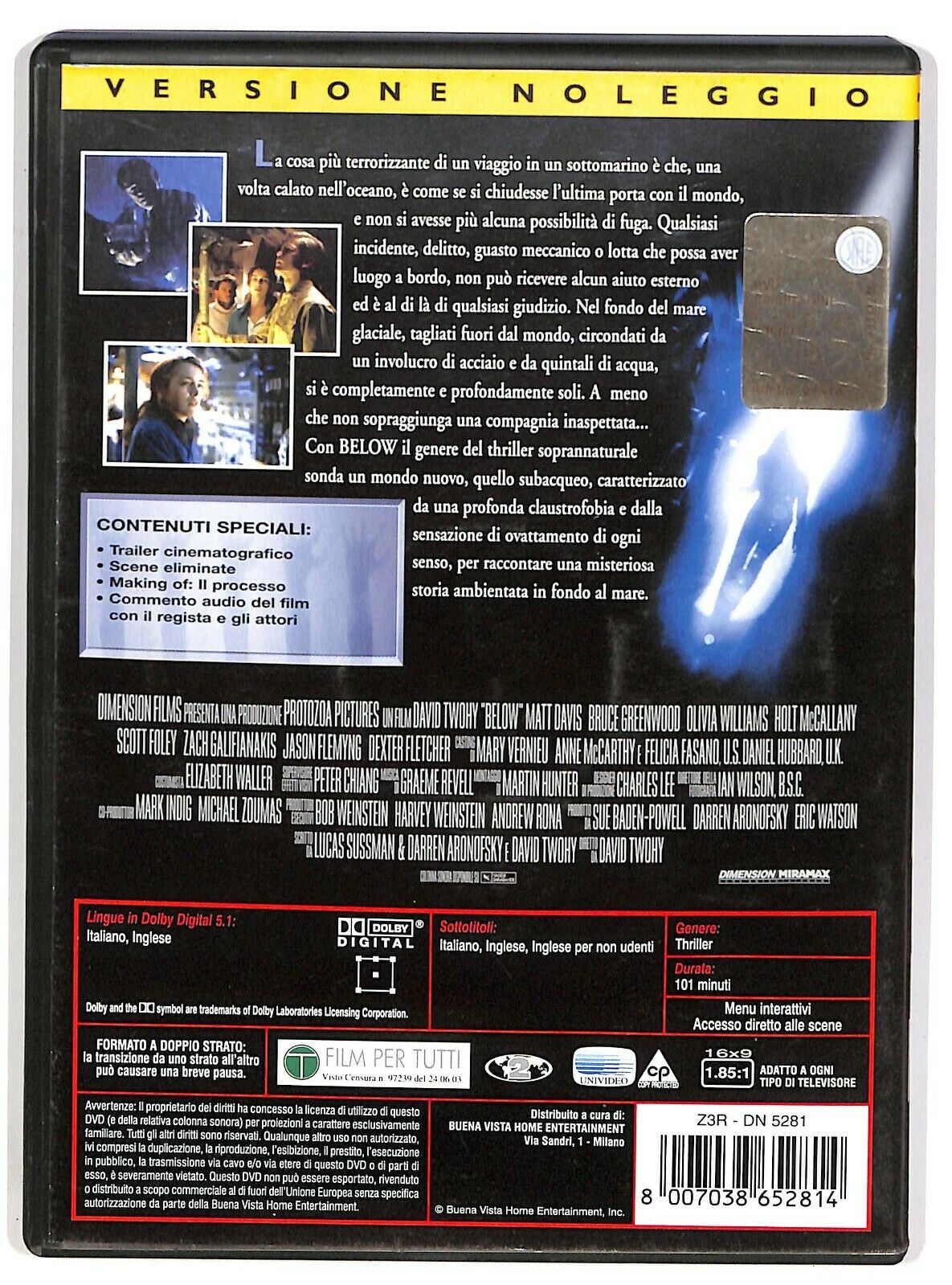 EBOND Below Ex Noleggio DVD DB788658