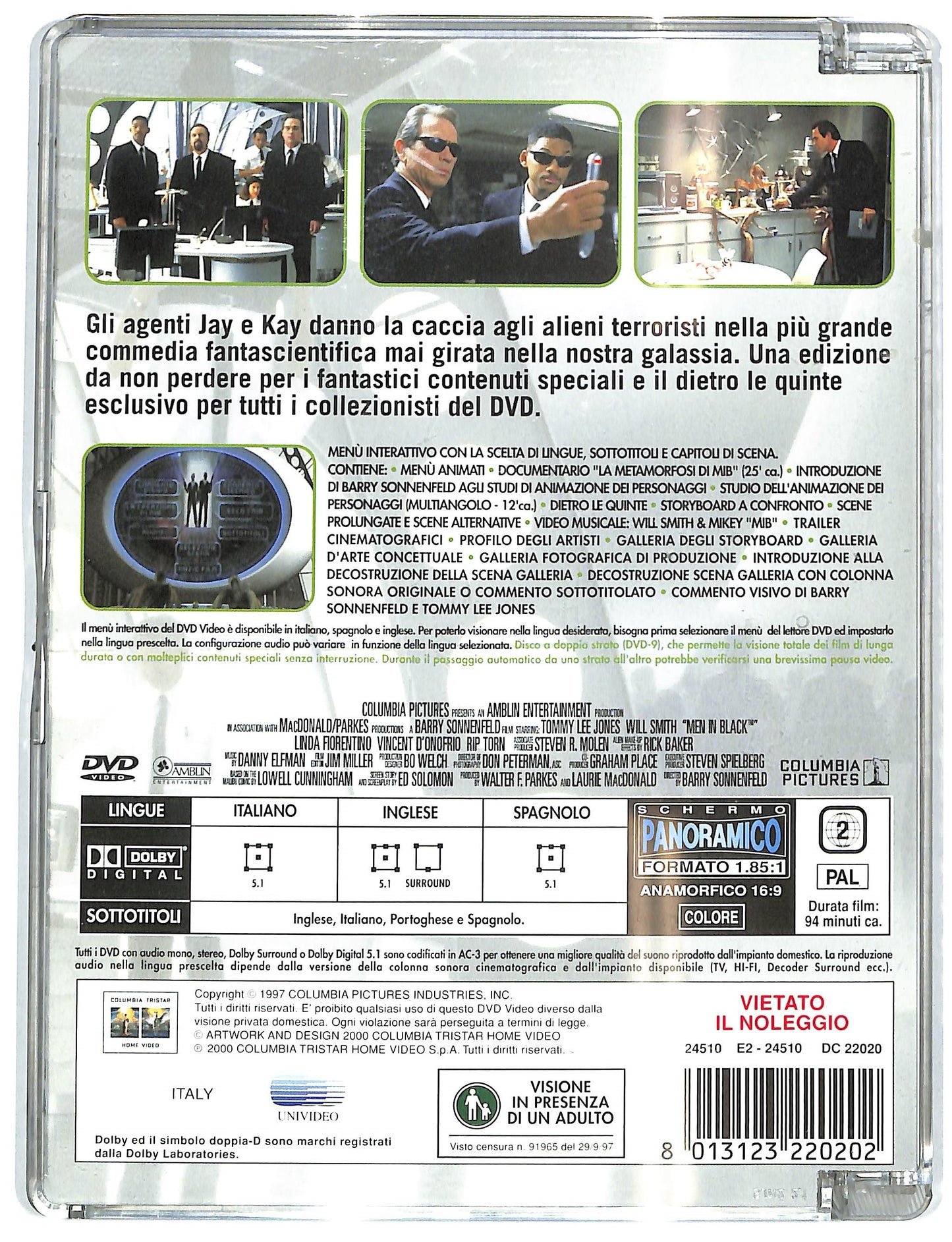EBOND Mib-Man In Black SJB DVD DB788805