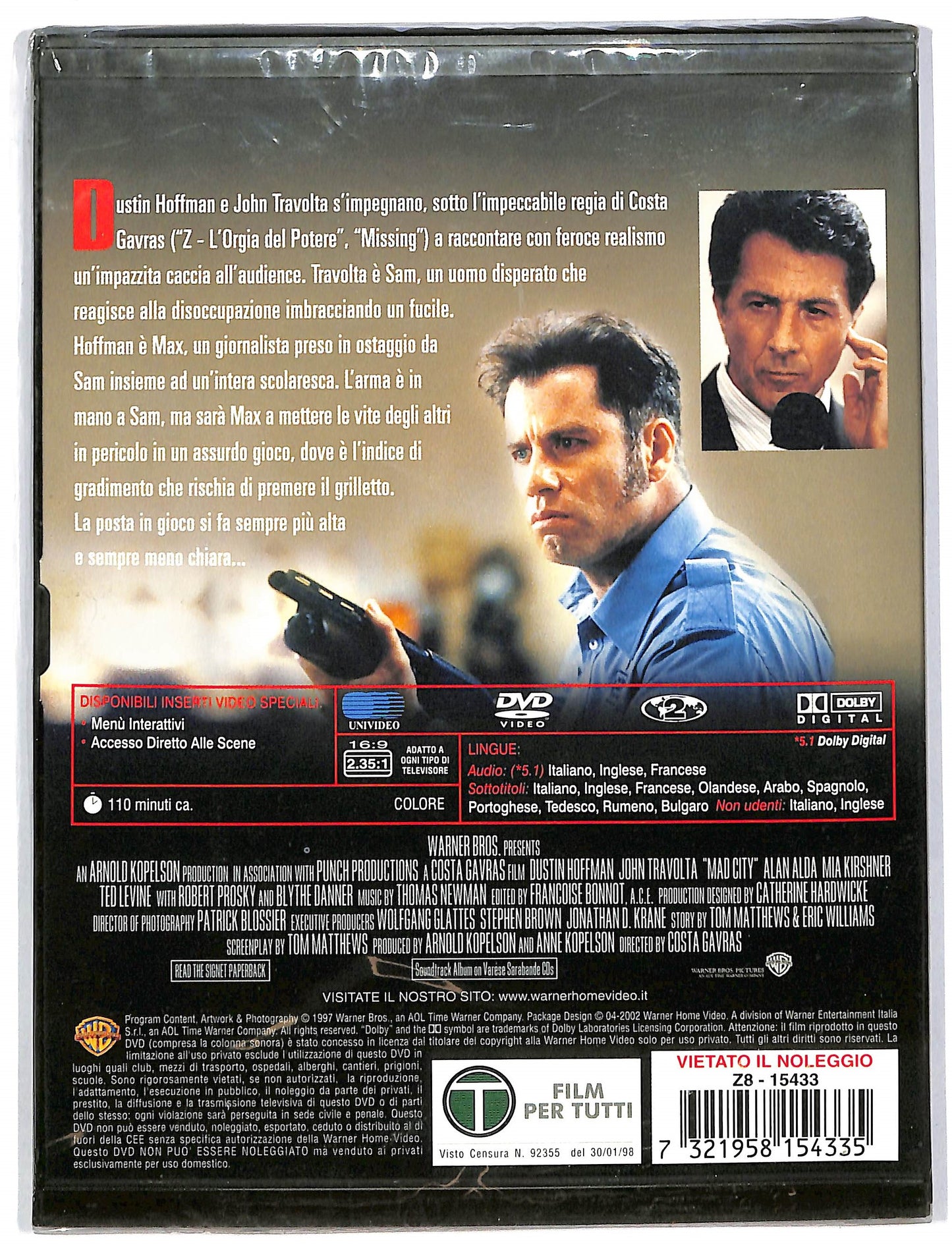 EBOND Mad City - Assalto Alla Notizia - Snapper DVD DB788813