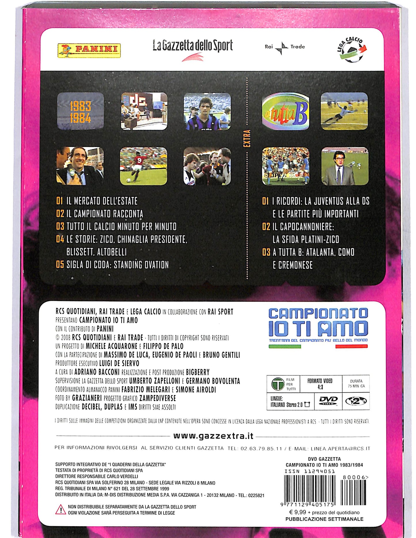 EBOND Campionato io ti amo vol.6 1983 - 1984 slipcase EDITORIALE DVD DB788833