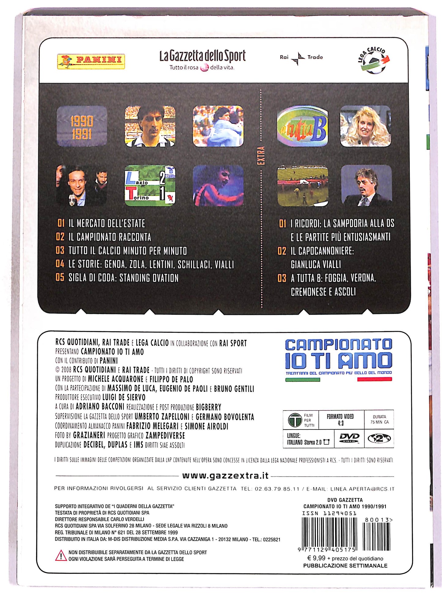 EBOND Campionato io ti amo Vol.7 - 1990-1991 SLIPCASE EDITORIALE DVD DB788834