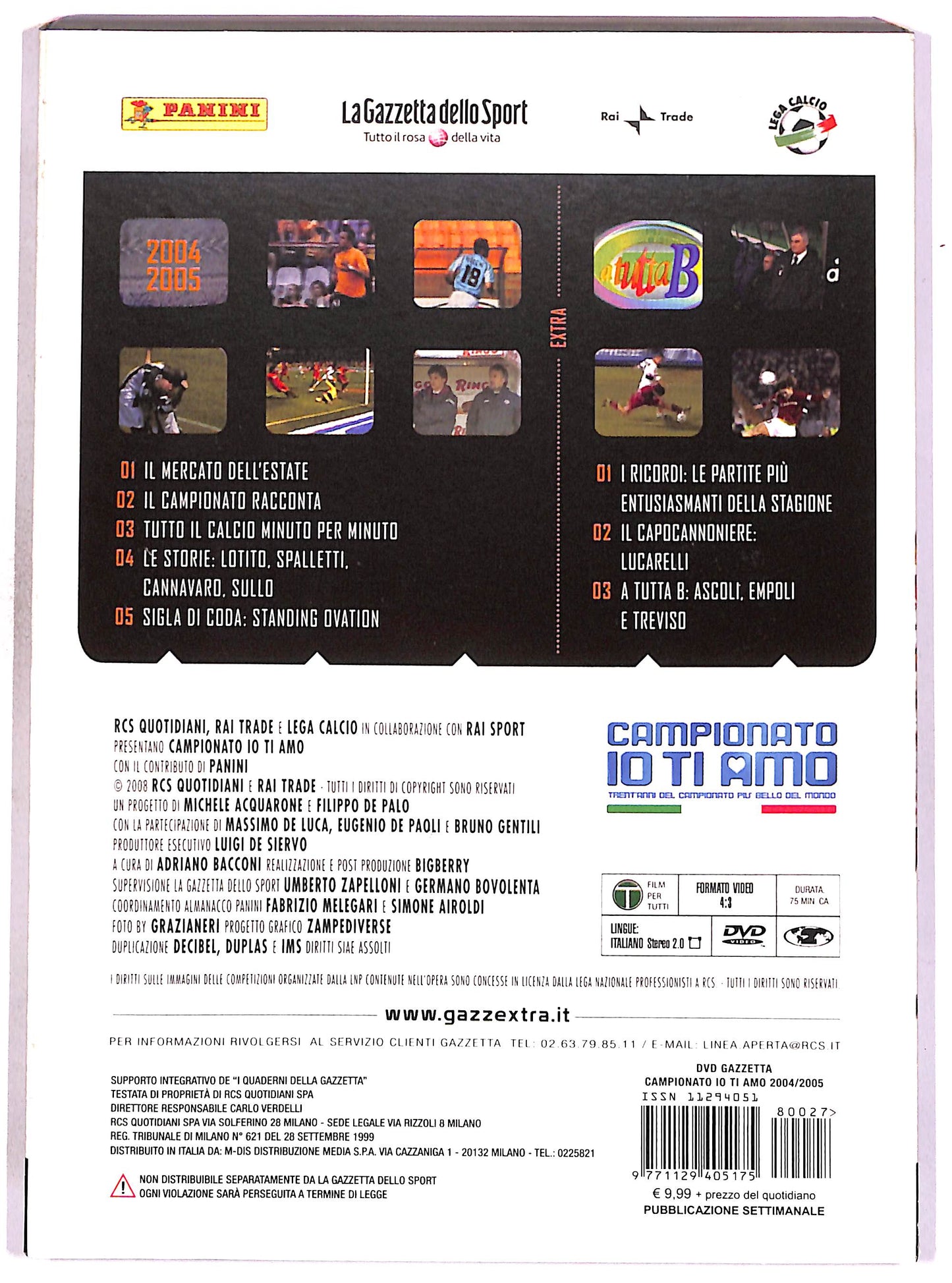 EBOND Campionato io ti amo Vol.27 - 2004-2005 SLIPCASE EDITORIALE DVD DB788858