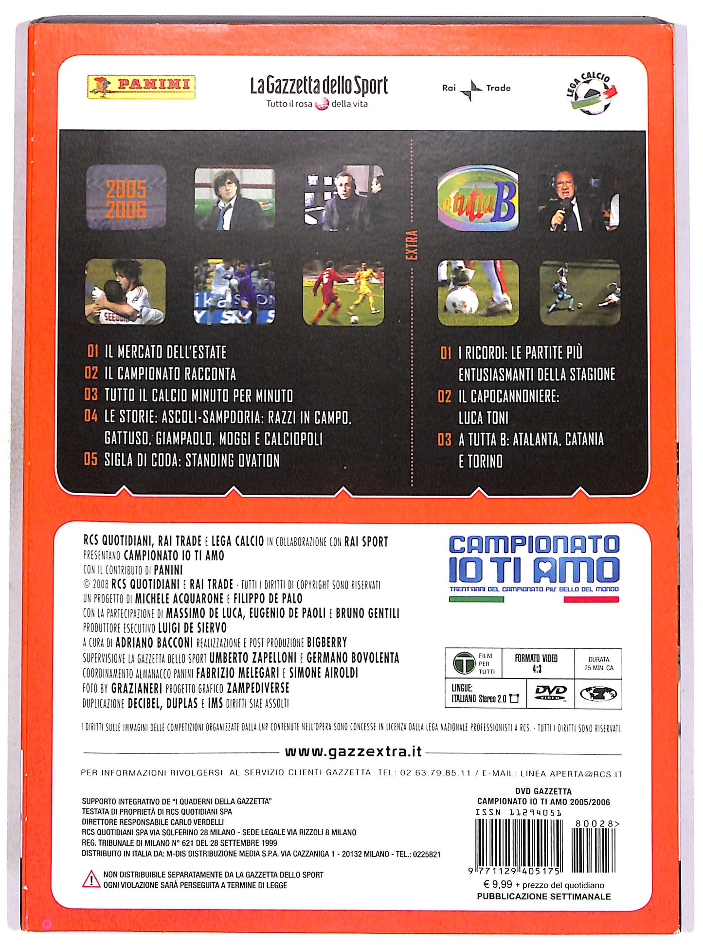 EBOND Campionato io ti amo Vol.28 - 2005-2006 SLIPCASE EDITORIALE DVD DB788862