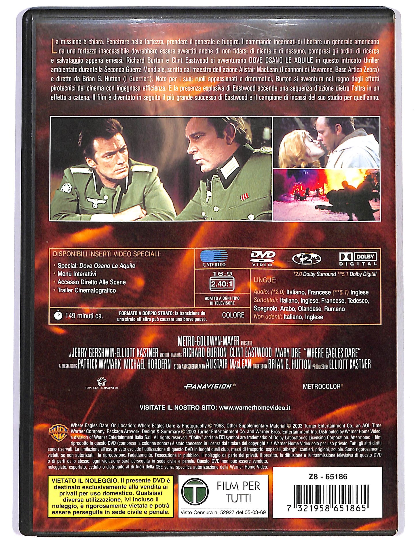 EBOND Dove osano le aquile DVD DB789660