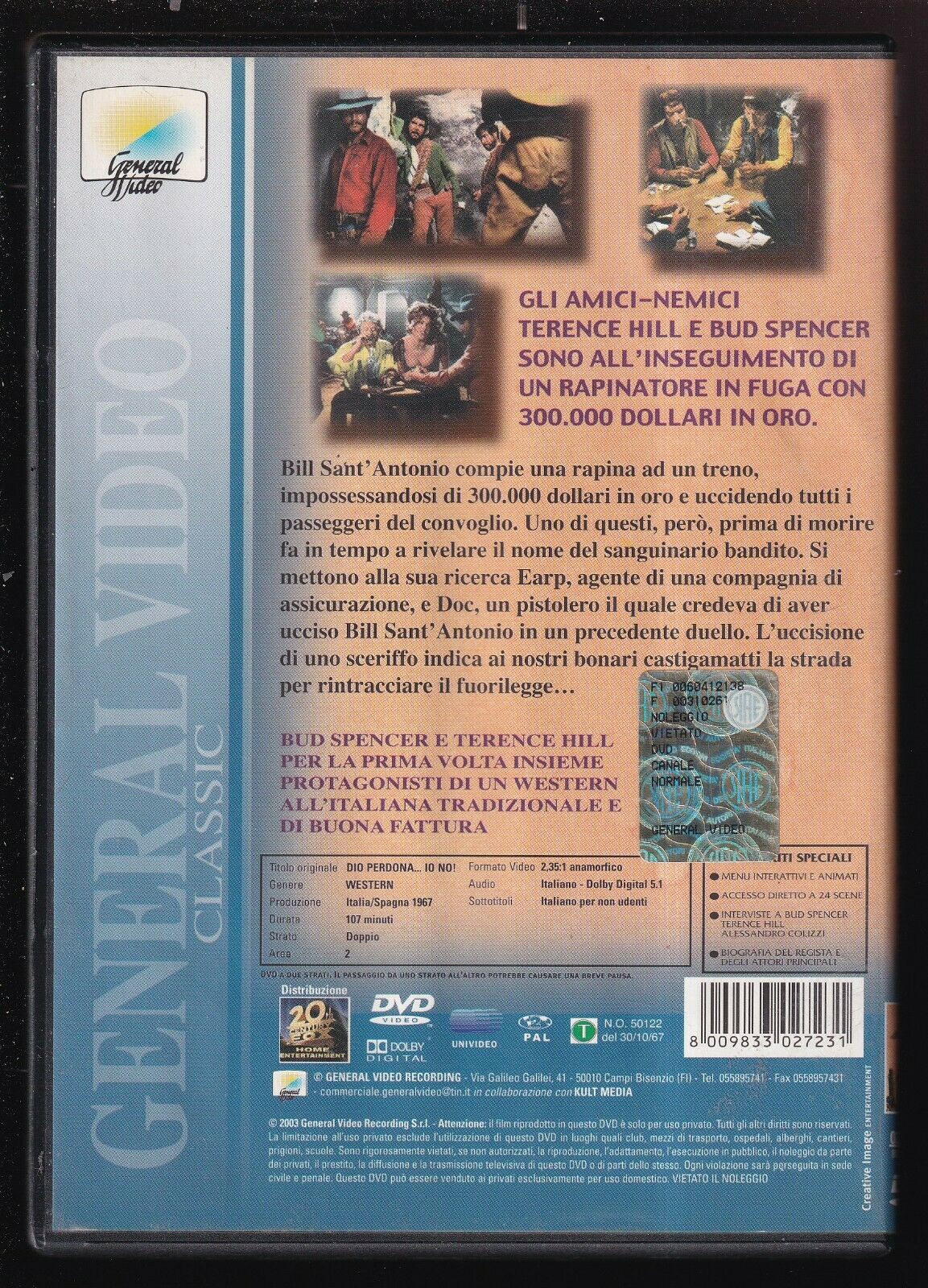 EBOND Dio Perdona Io No! DVD DB789663