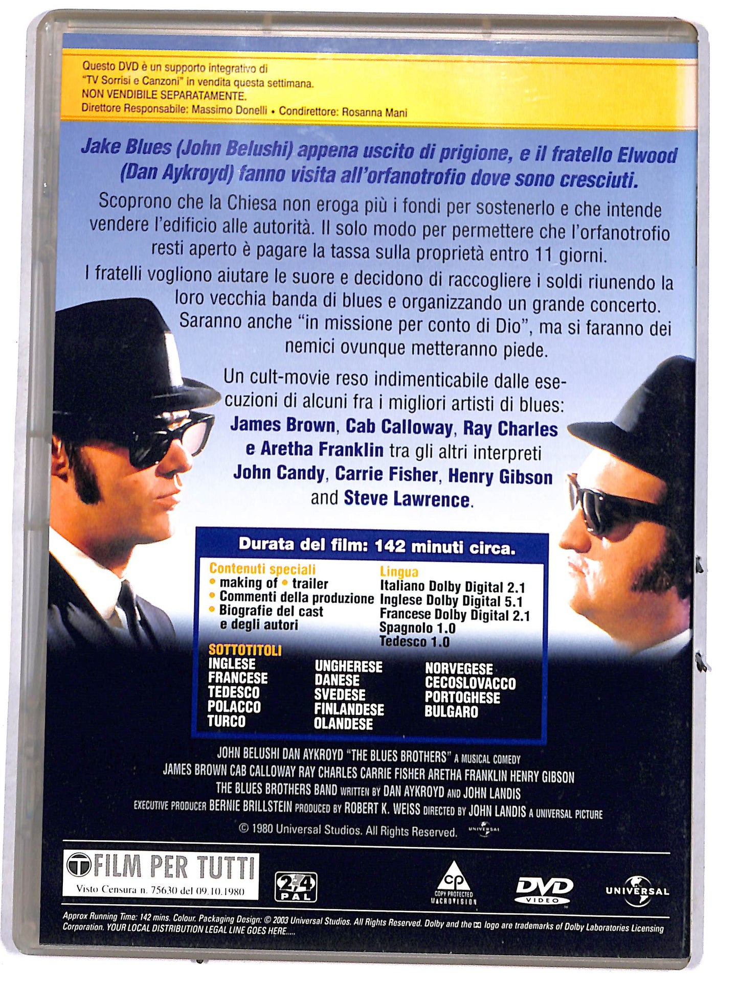 EBOND The Blues Brothers - I fratelli Blues EDITORIALE DVD DB789833