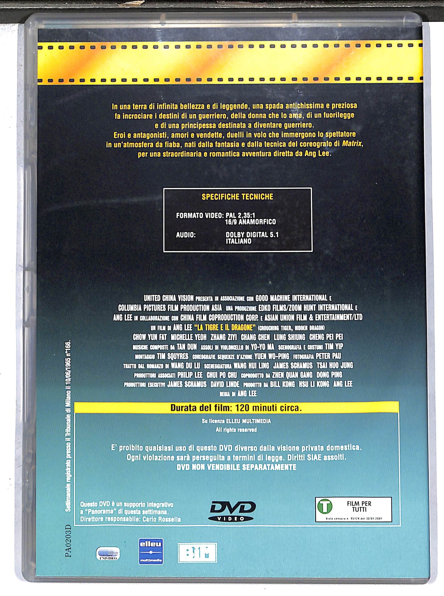 EBOND La tigre e il dragone EDITORIALE DVD DB790102