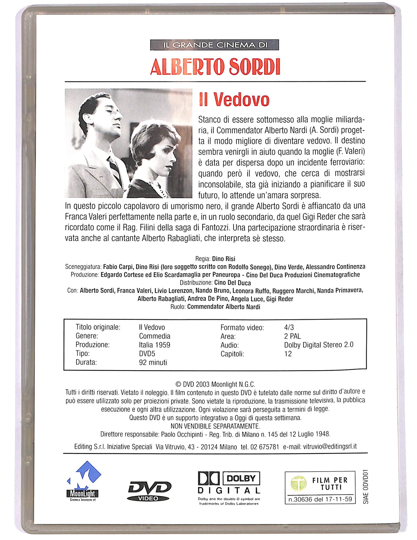 EBOND Il vedovo EDITORIALE DVD DB790155