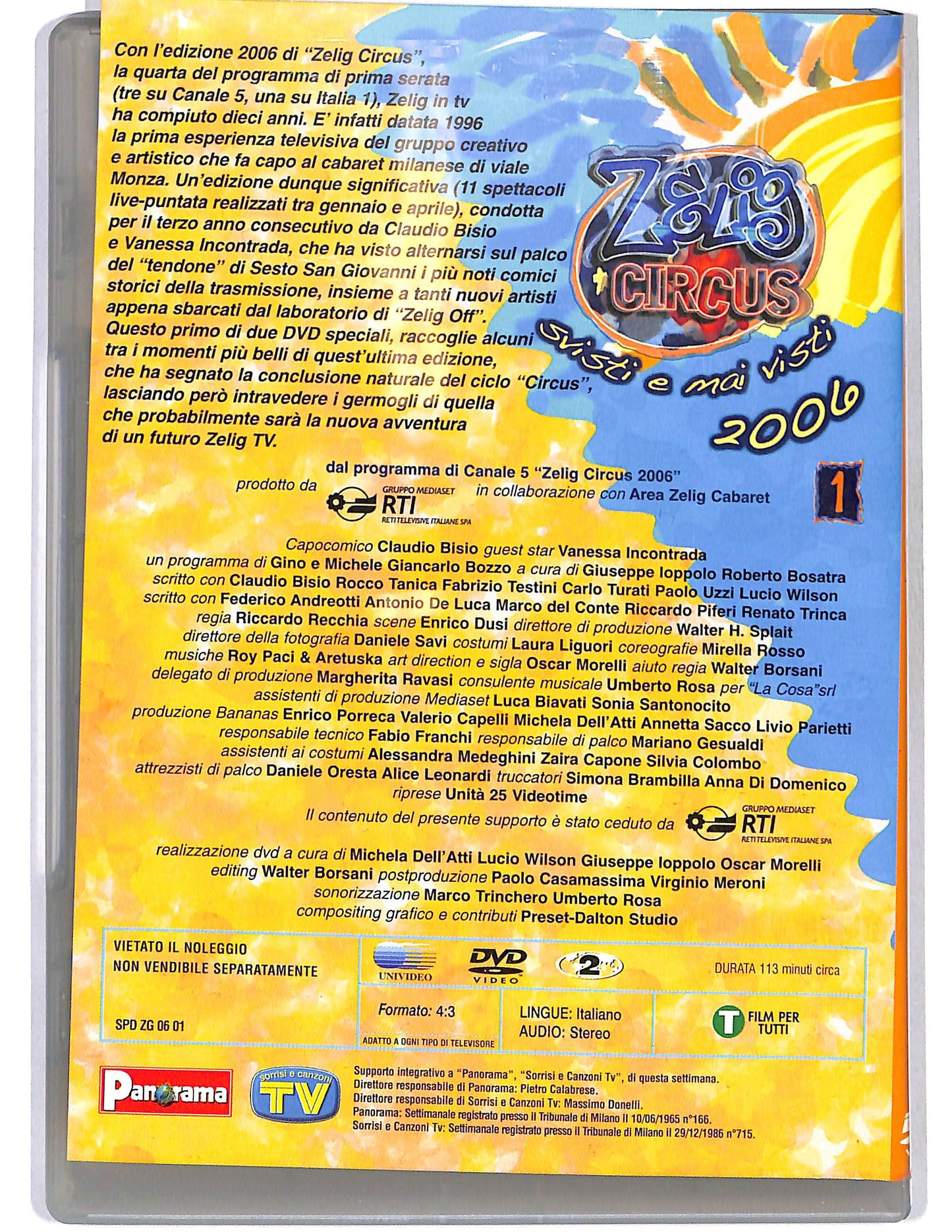 EBOND Zelig circus svisti e mai visti 2006 vol.1 EDITORIALE DVD DB790159