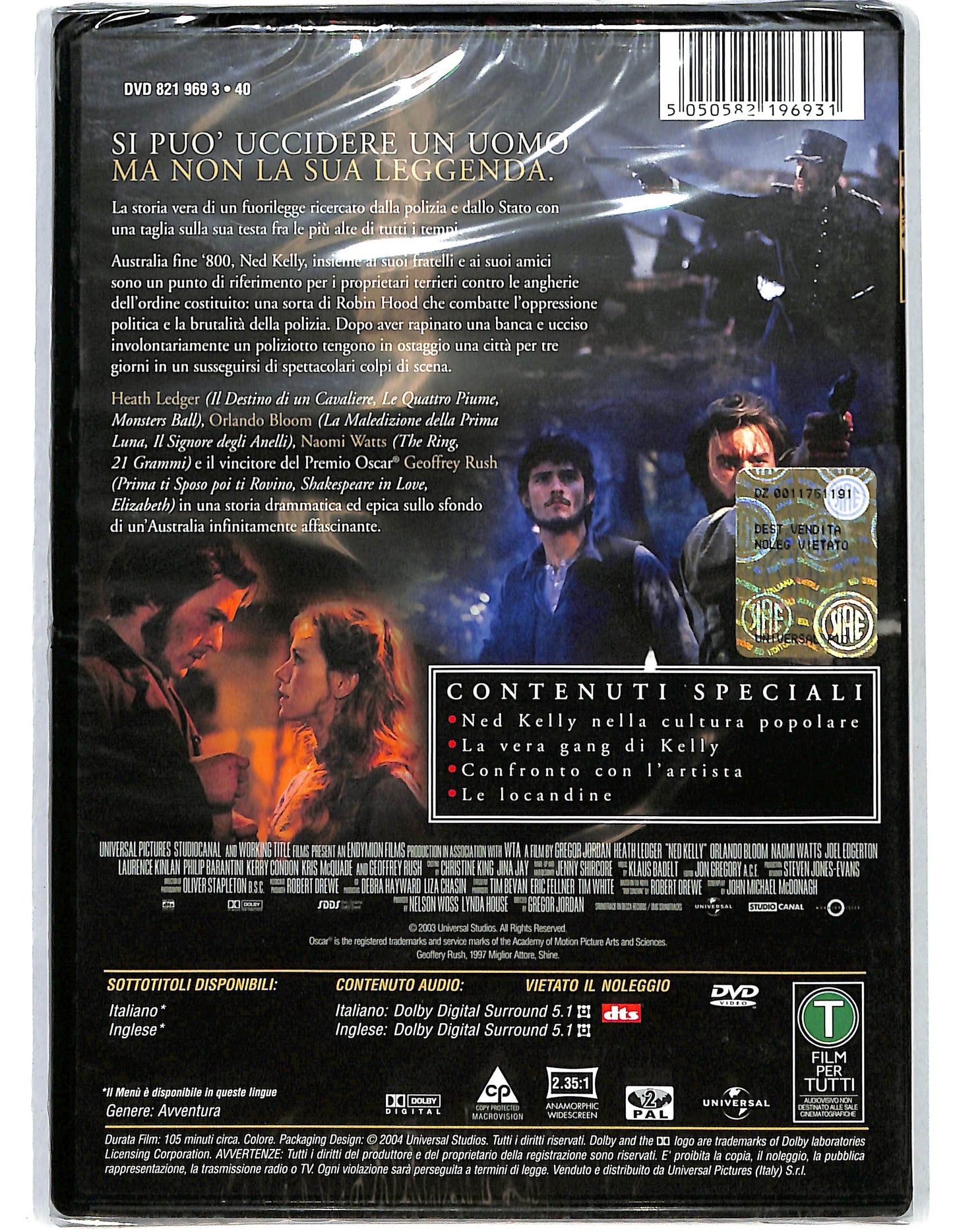 EBOND Ned Kelly DVD DB790423