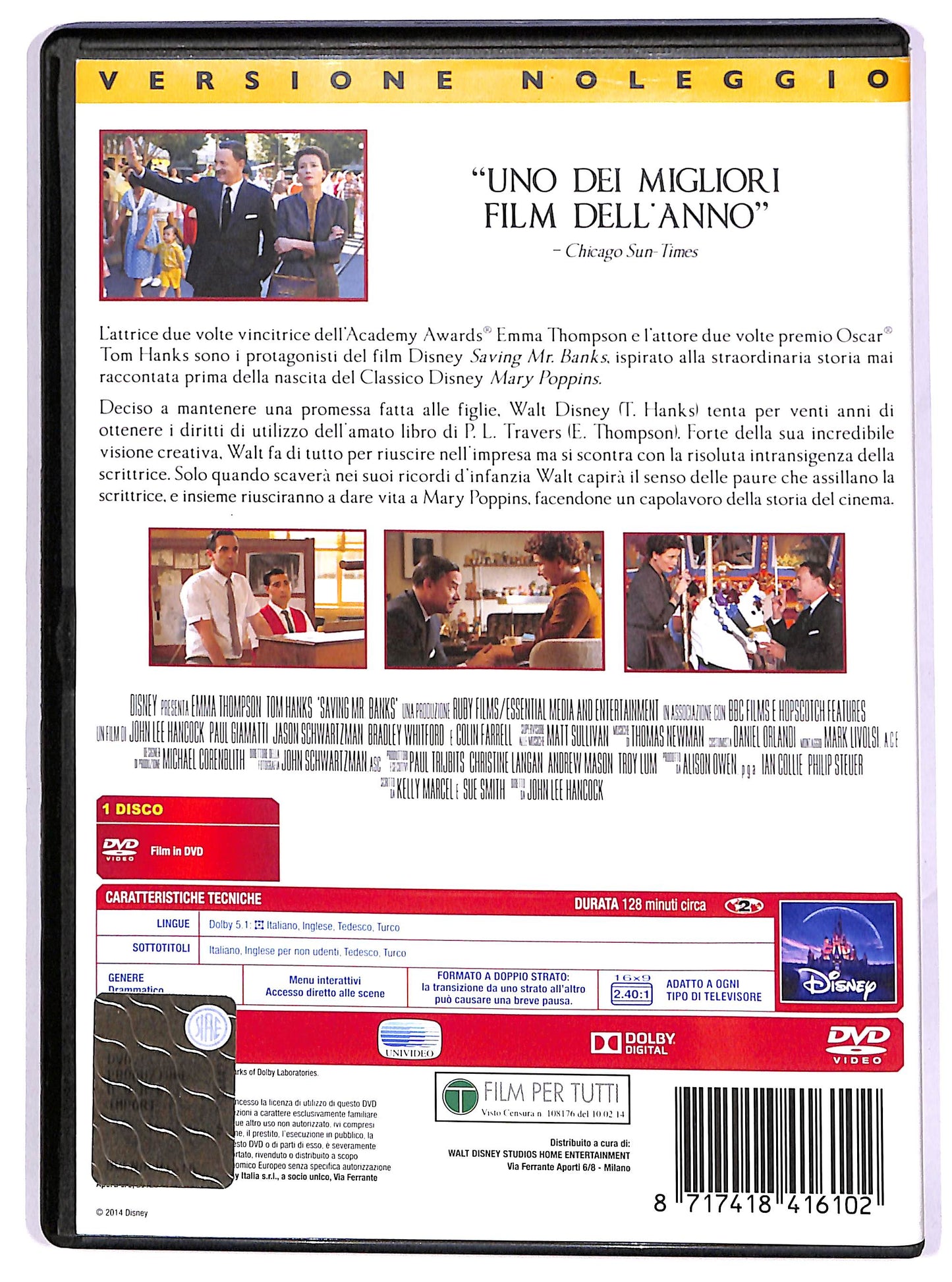 EBOND Saving Mr. Banks NOLEGGIO DVD DB791751