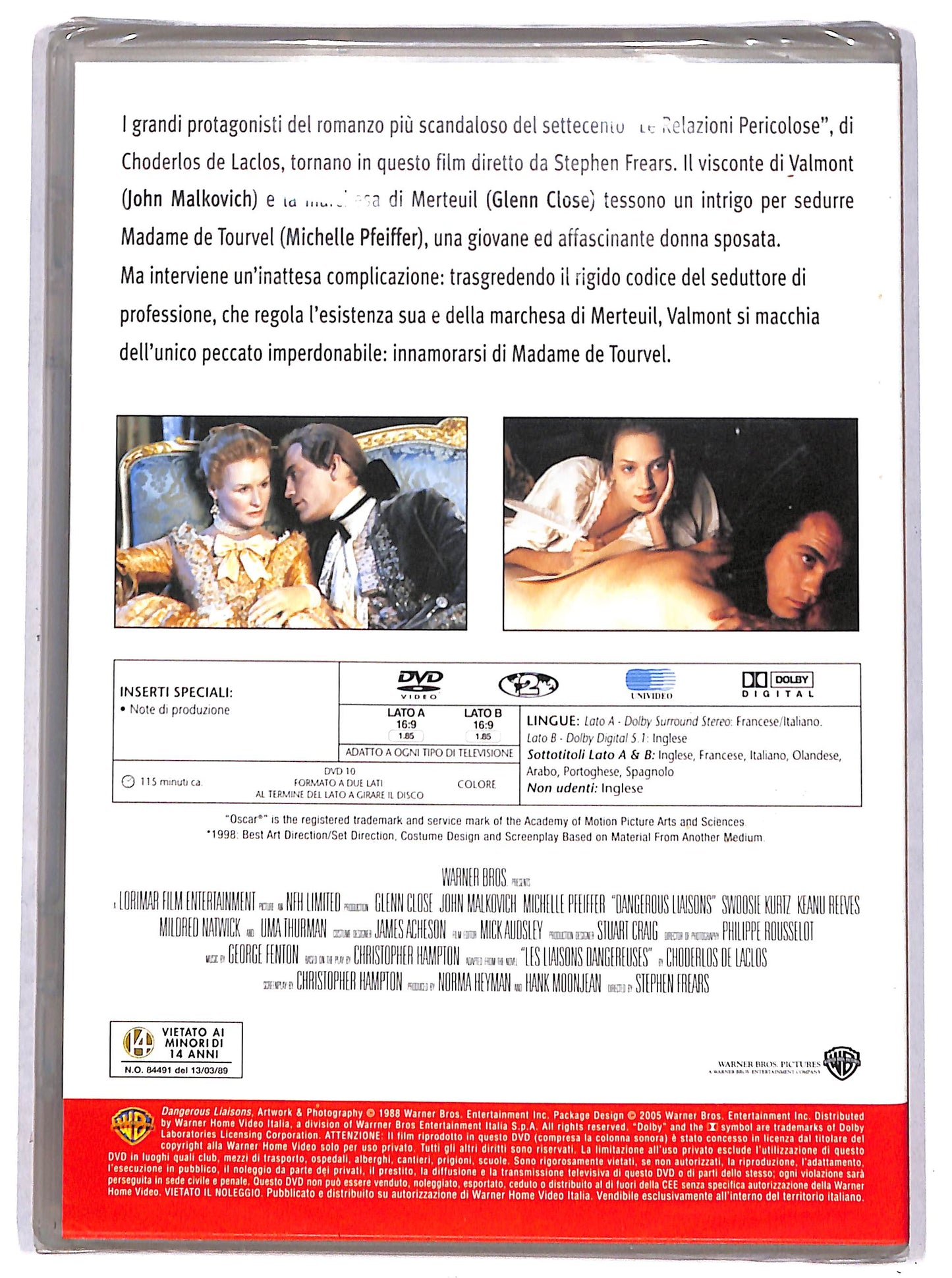 EBOND Le relazioni pericolose EDITORIALE DVD DB792113
