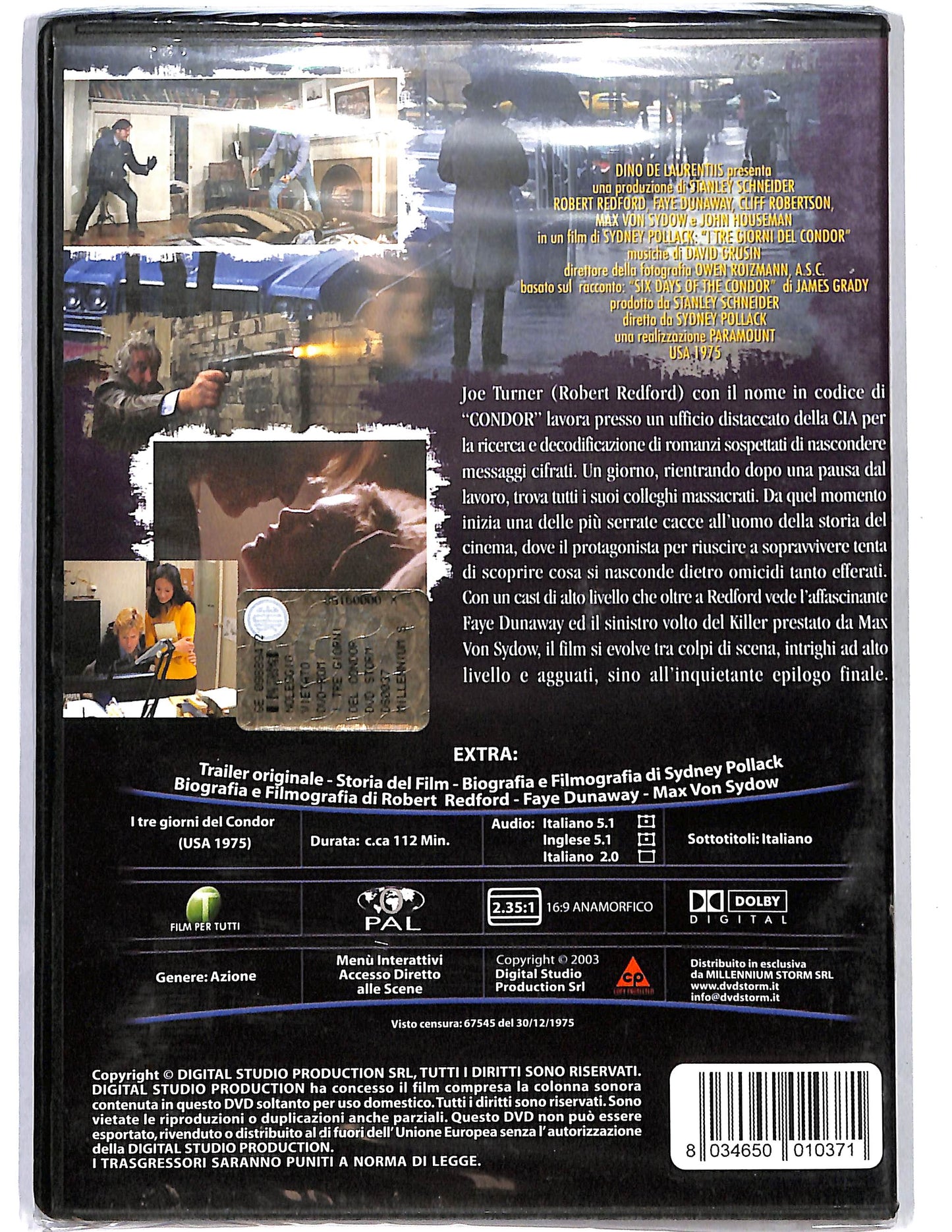 EBOND I tre giorni del Condor DVD DB792142