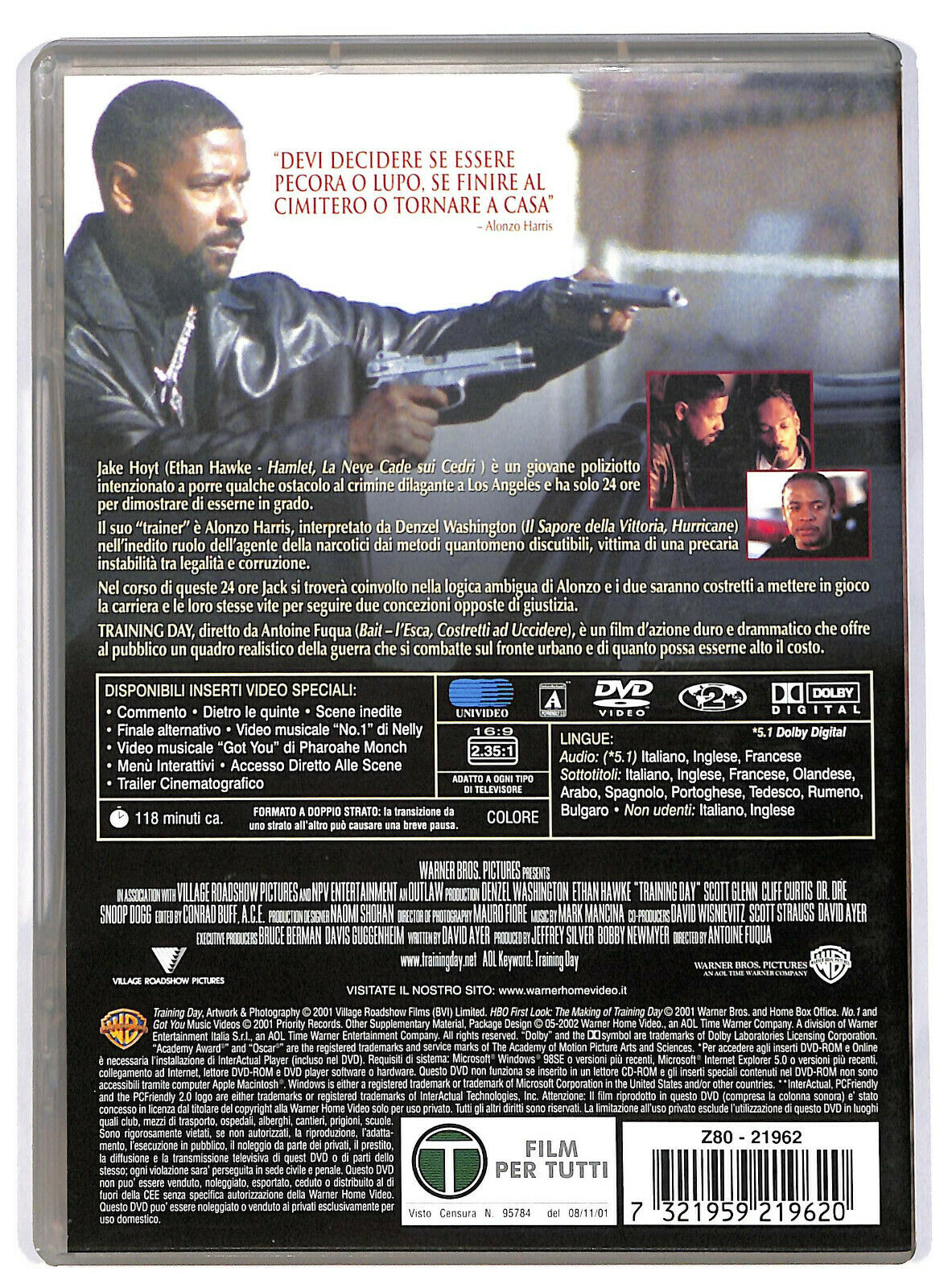EBOND Training Day Ex Noleggio DVD DB792337