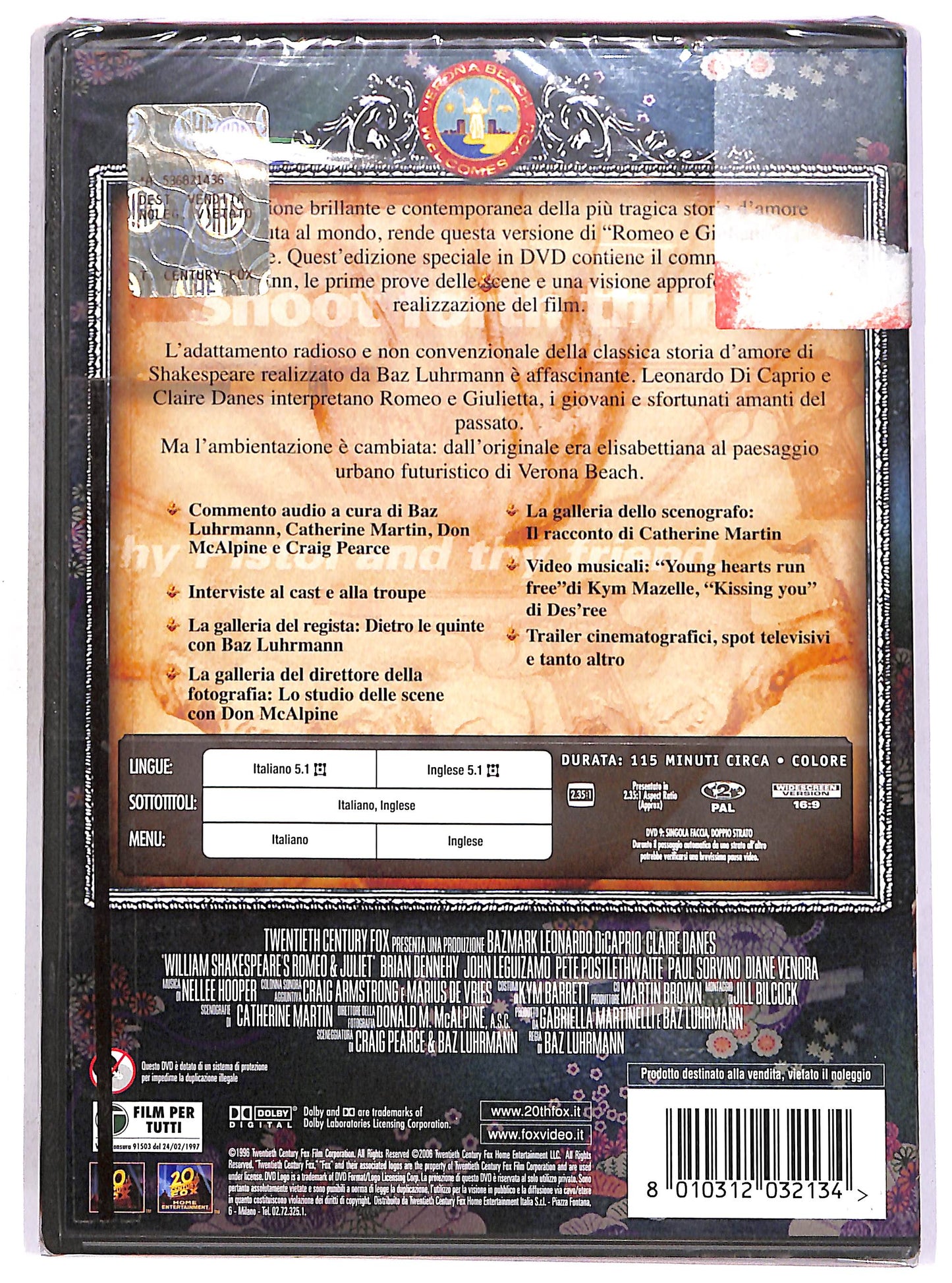 EBOND Romeo + Giulietta EDIZIONE SPECIALE DVD DB792405