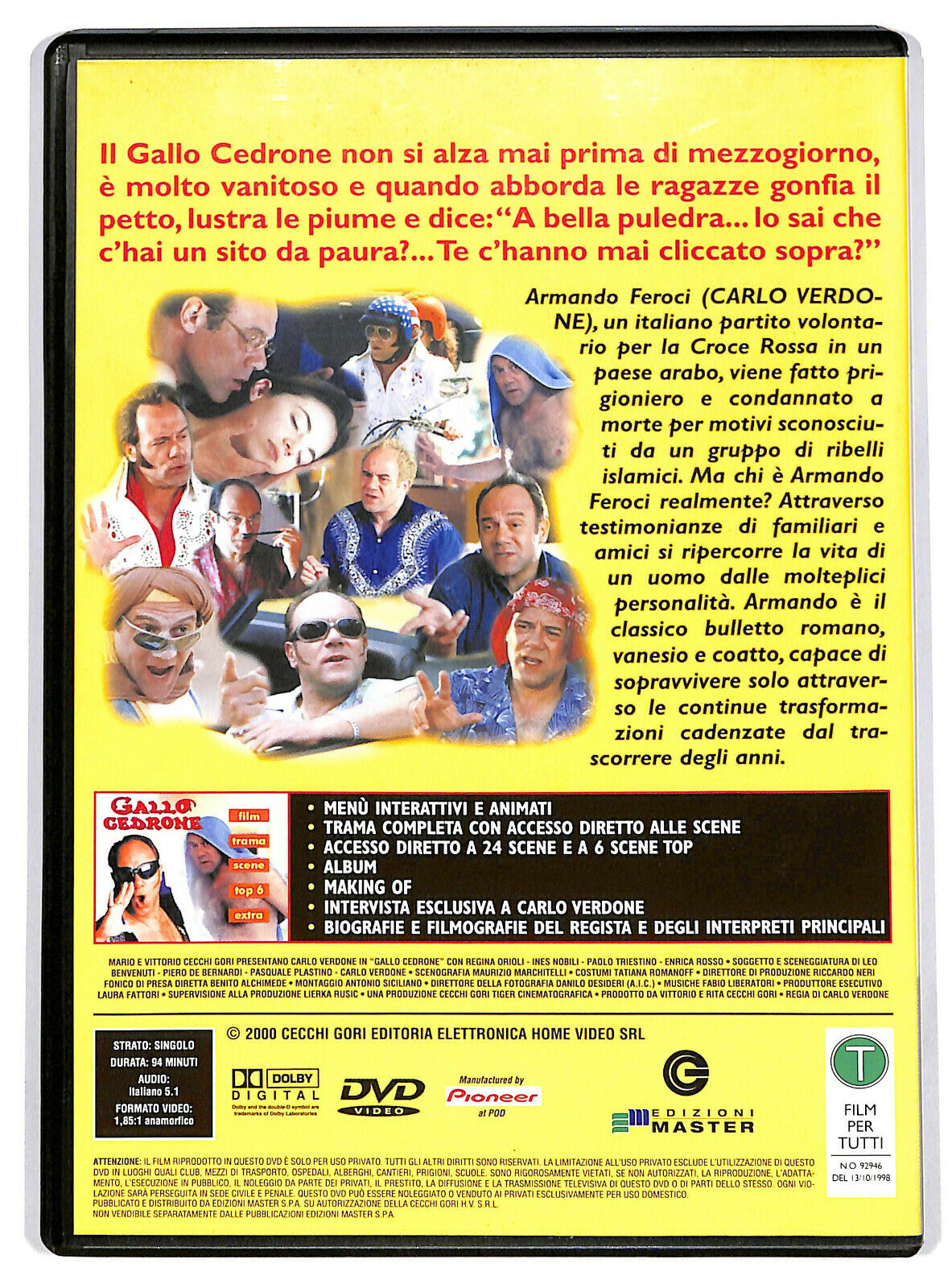 EBOND Gallo Cedrone  Editoriale DVD DB792416