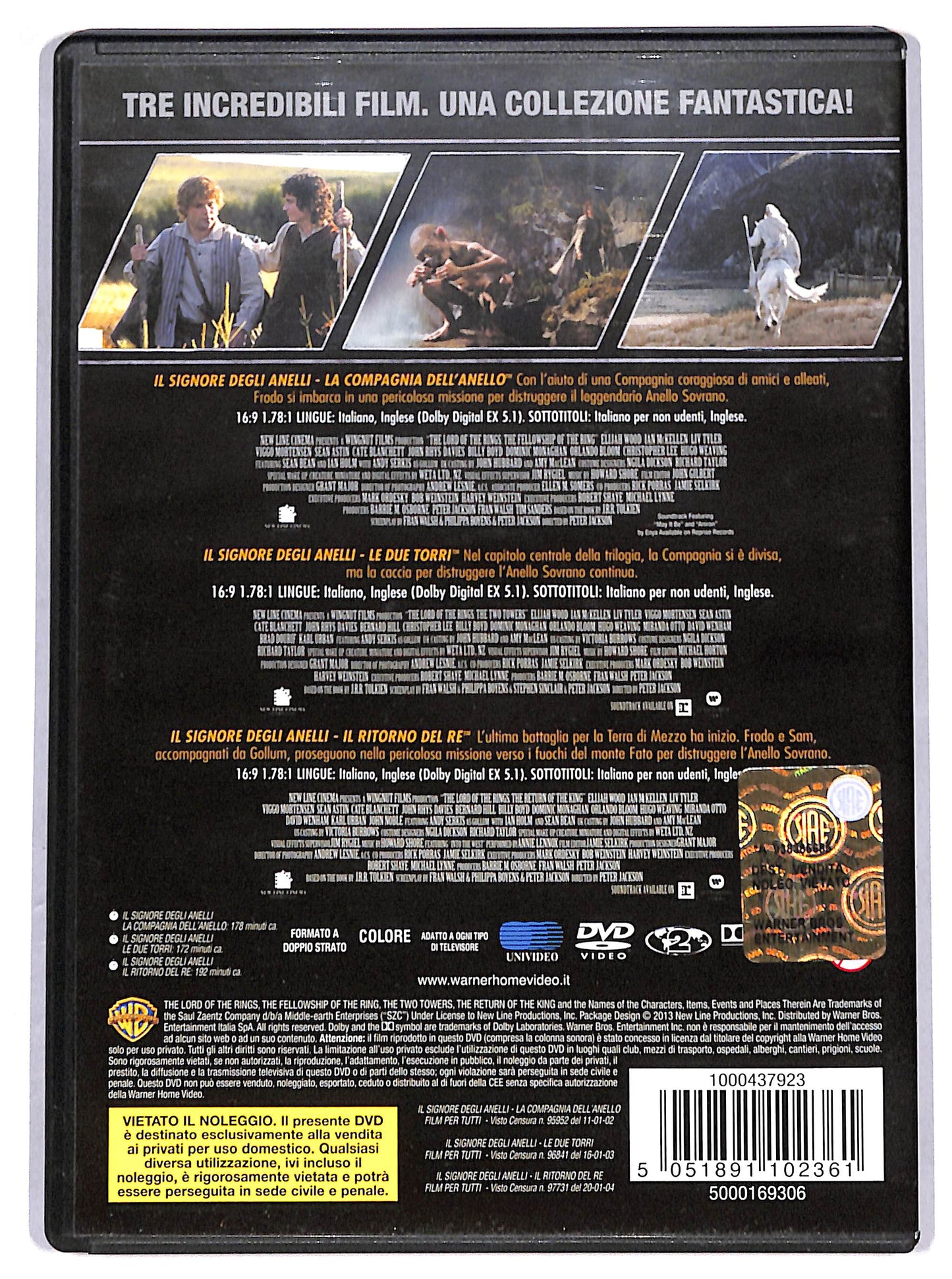 EBOND il signore degli anelli - trilogia DVD DB792442