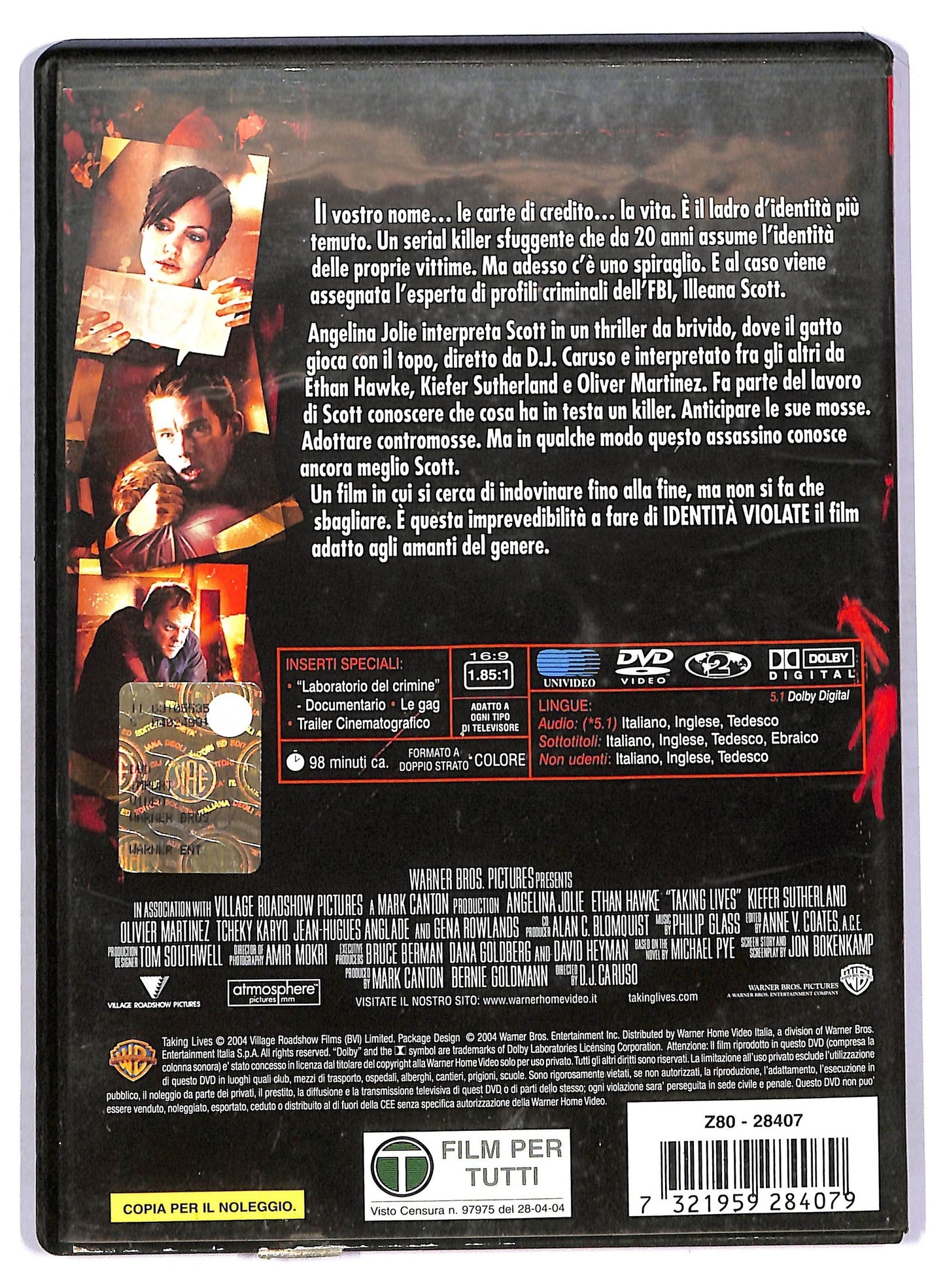 EBOND Identita violate NOLEGGIO DVD DB793907
