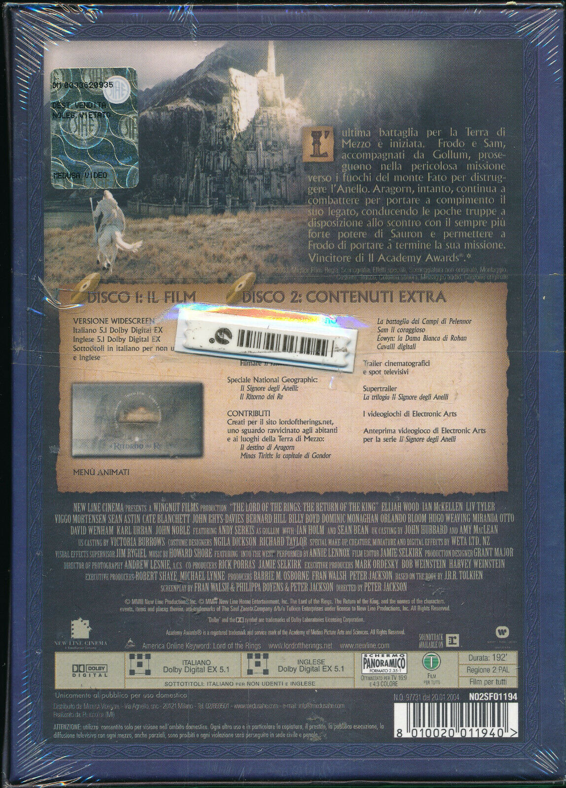 EBOND Il Signore Degli Anelli Il Ritorno Del Re DVD DB793923