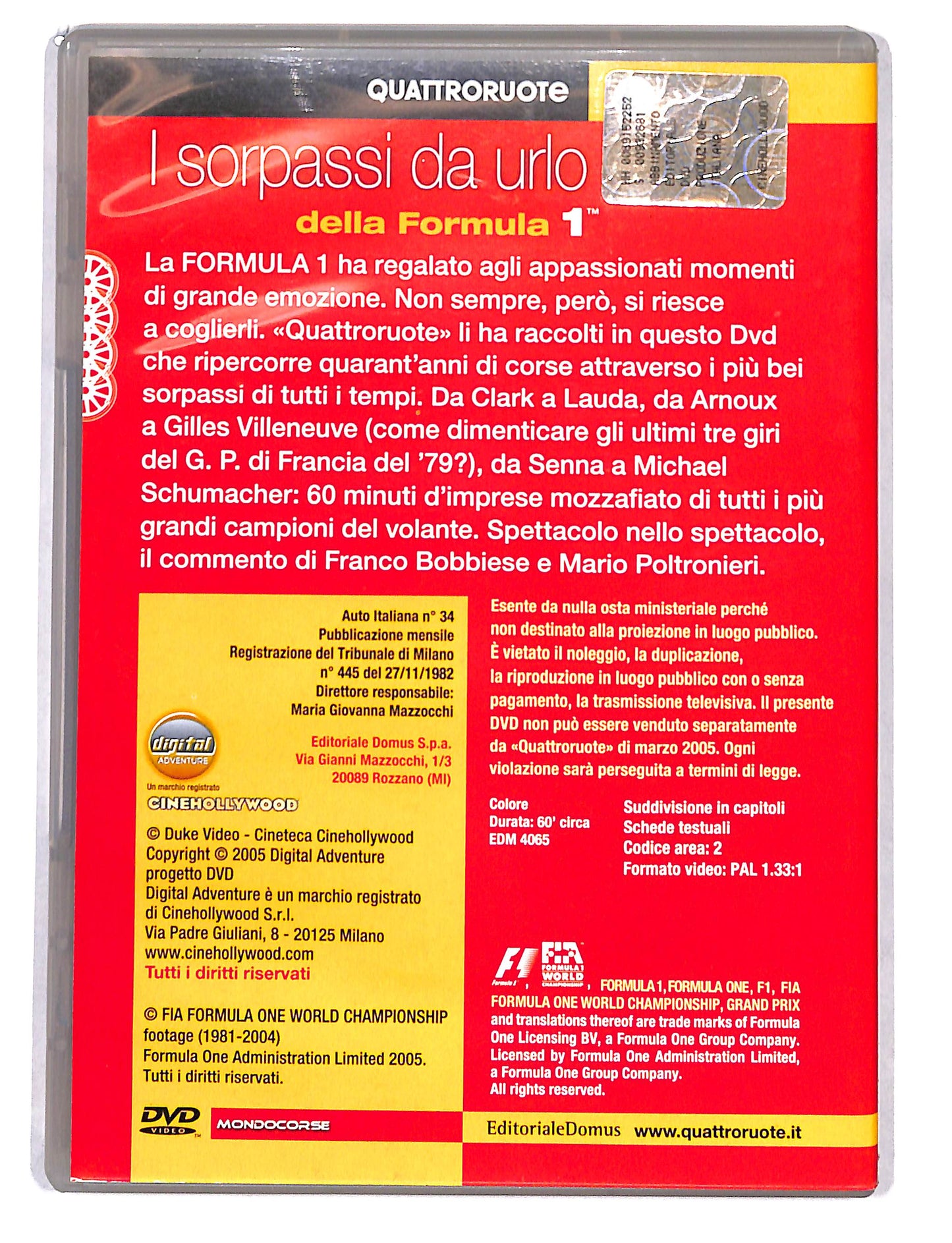 EBOND I Sorpassi da urlo della Formula 1 DVD DB794216