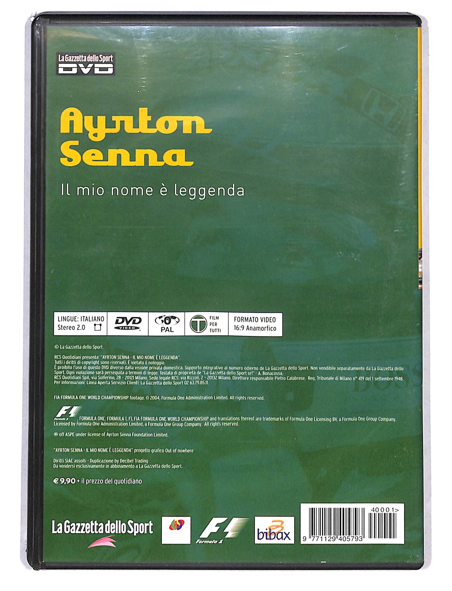EBOND Ayrton Senna - il mio nome e leggenda EDITORIALE DVD DB794222