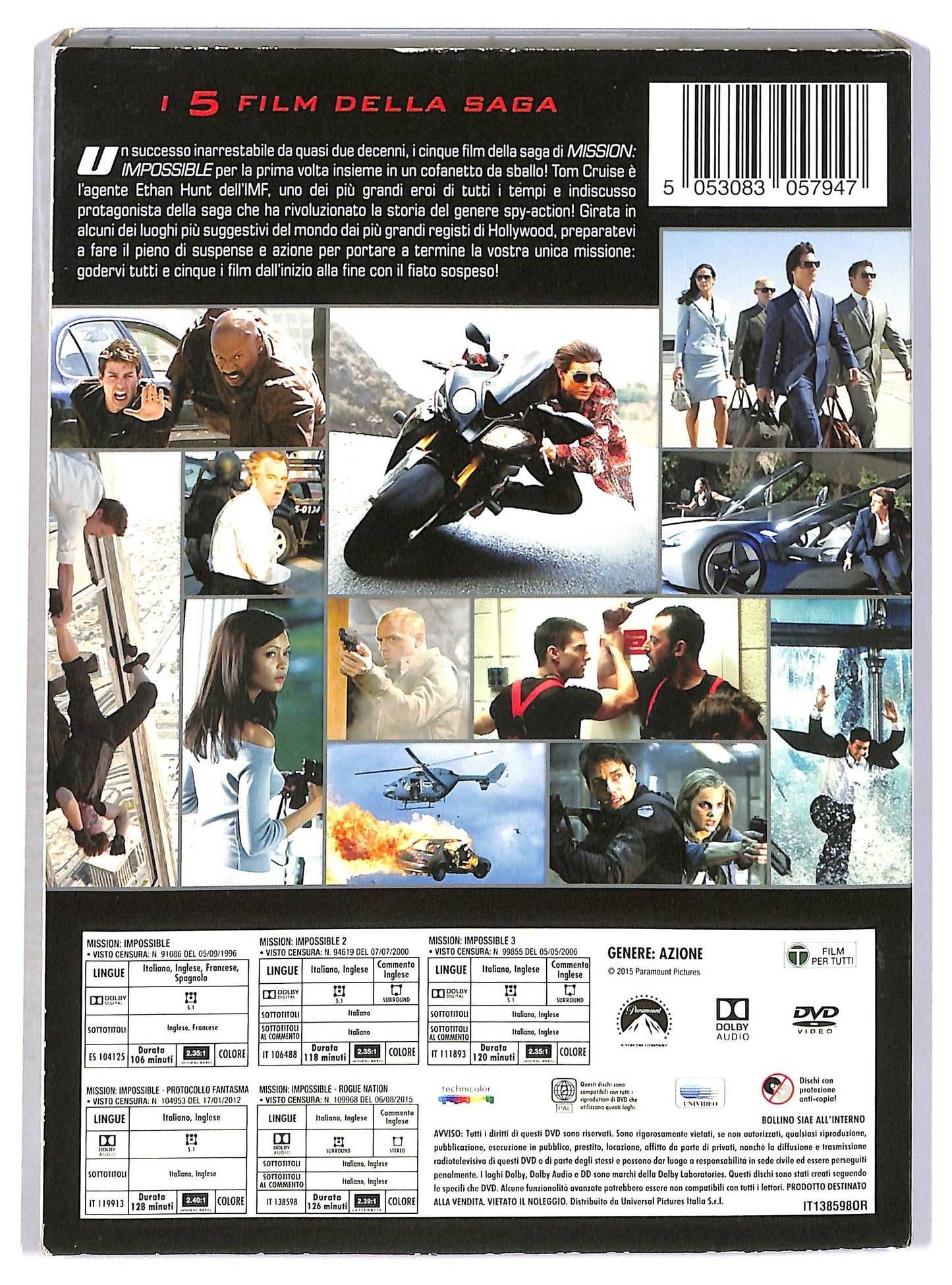 EBOND Mission Impossible 5 Movie Collection (Box 5 Dvd) DVD DB794248